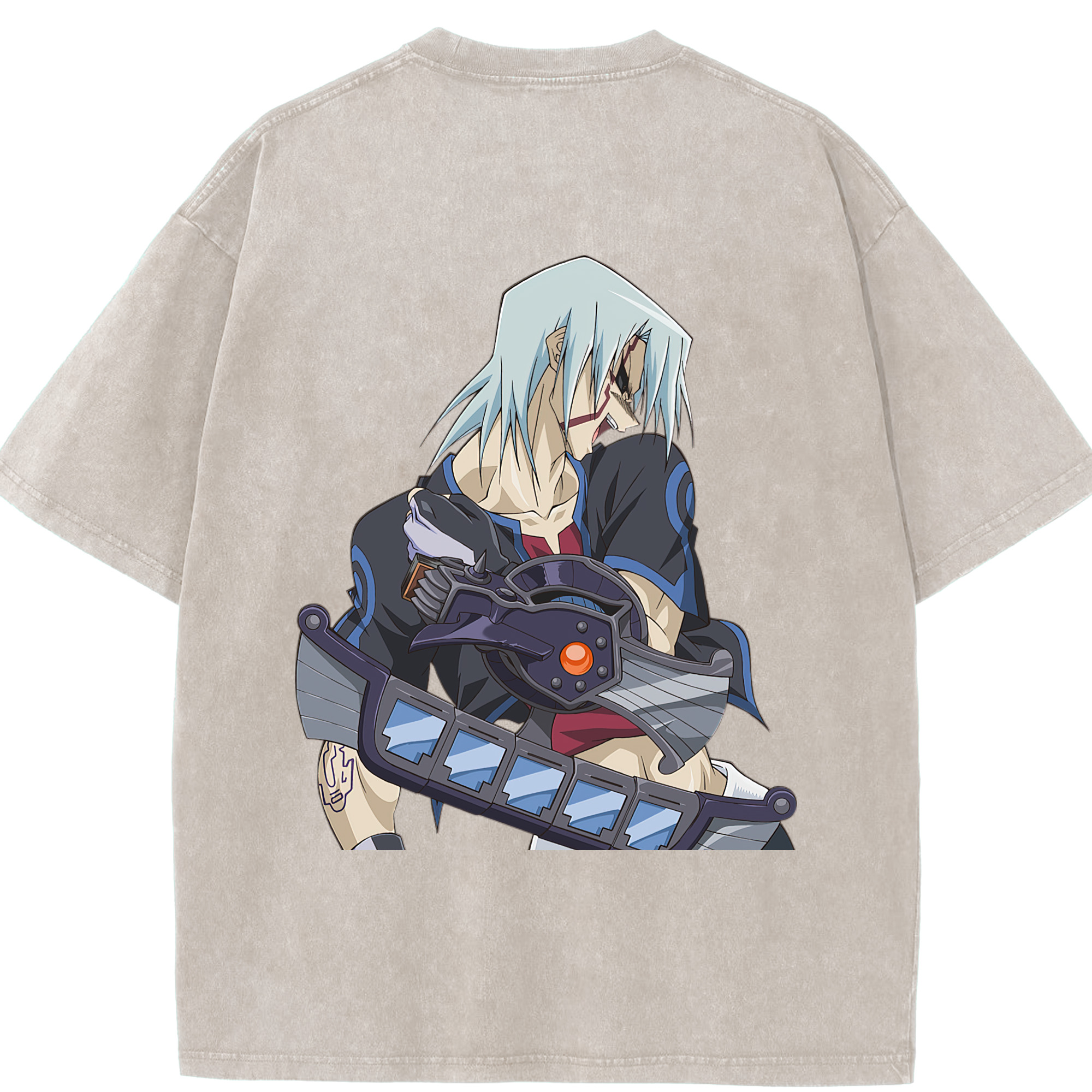 （画像用） 遊☆戯☆王 Yu-Gi-Oh! 綿100% ヴィンテージ風 半袖Tシャツ（背面プリント）