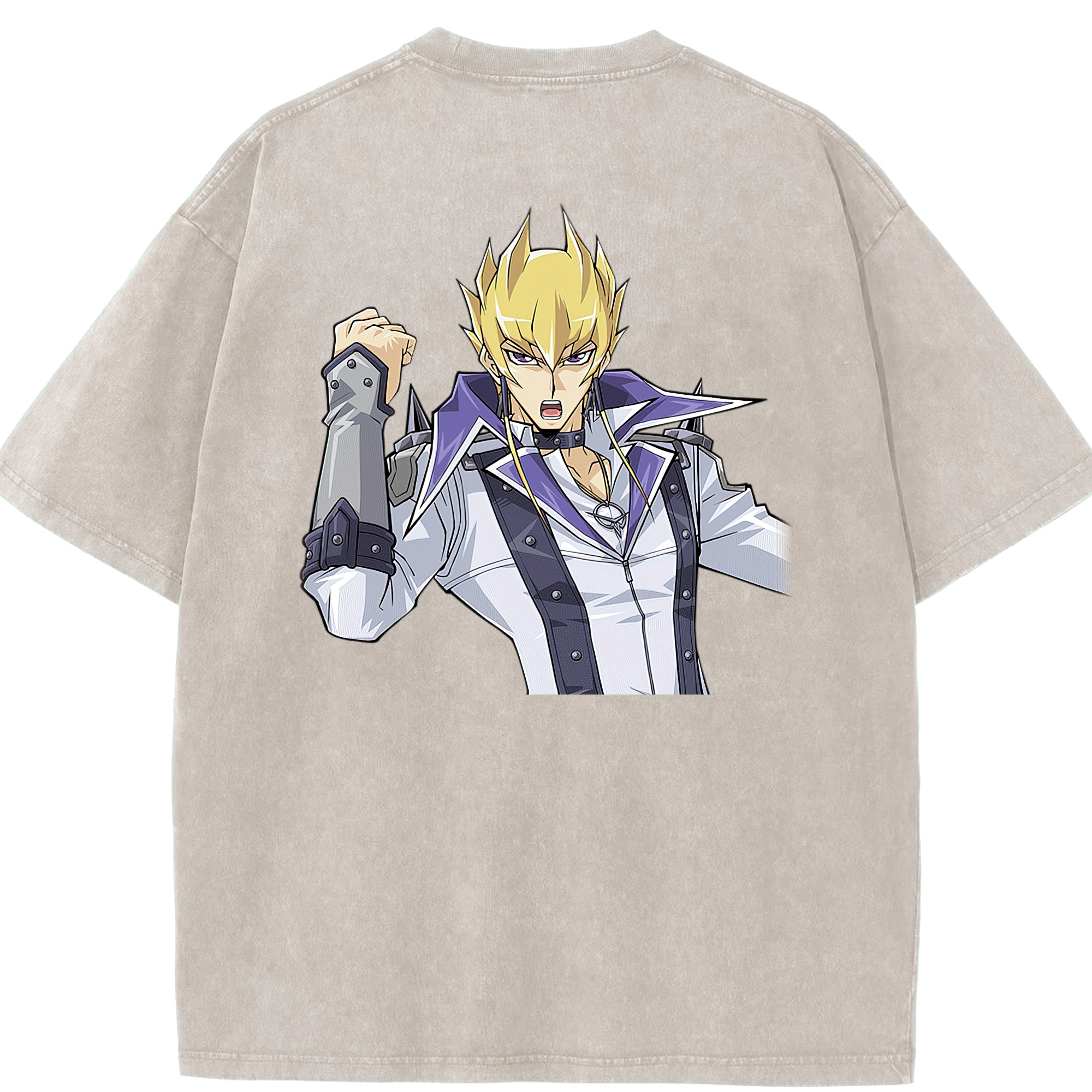 （画像用） 遊☆戯☆王 Yu-Gi-Oh! 綿100% ヴィンテージ風 半袖Tシャツ（背面プリント）
