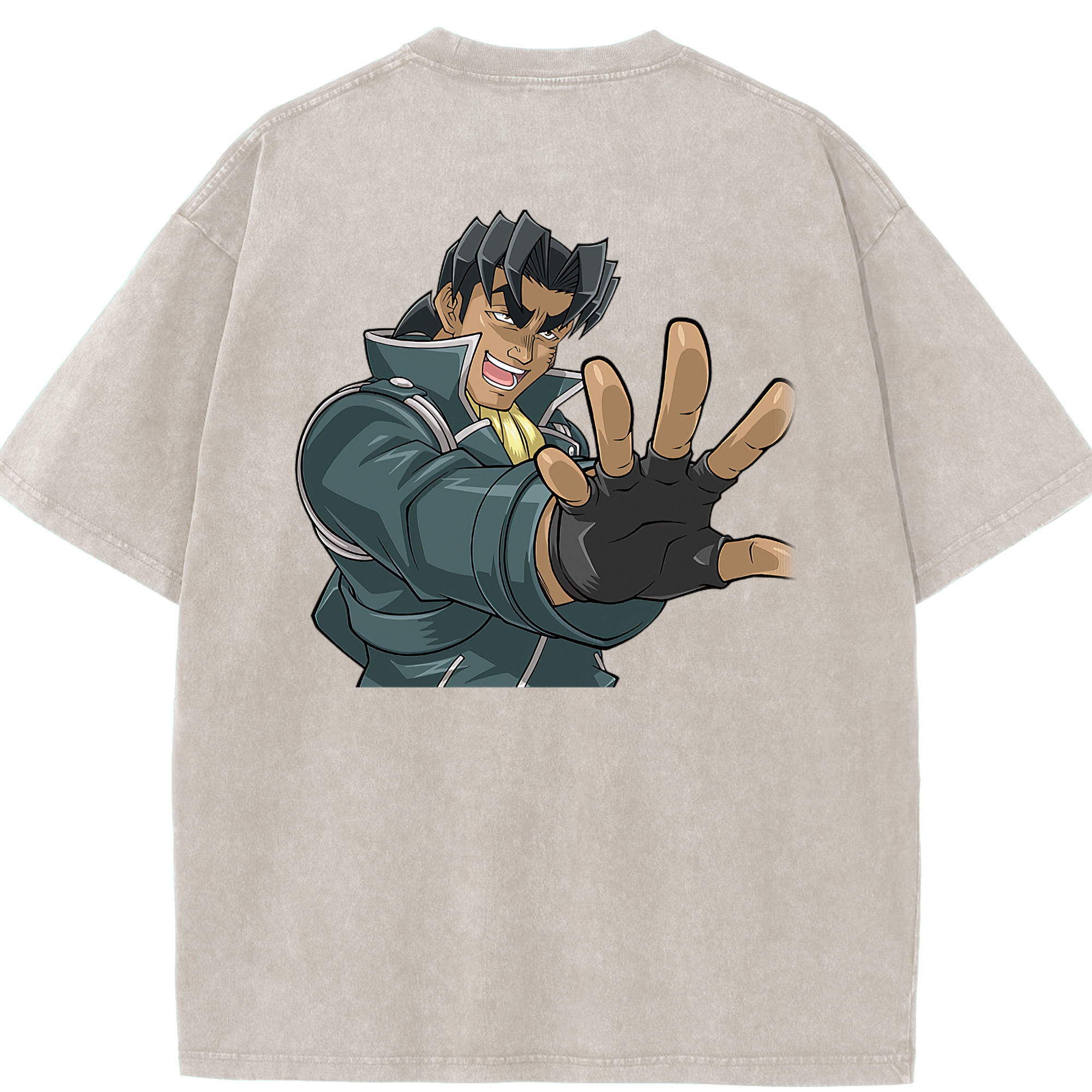 （画像用） 遊☆戯☆王 Yu-Gi-Oh! 綿100% ヴィンテージ風 半袖Tシャツ（背面プリント）