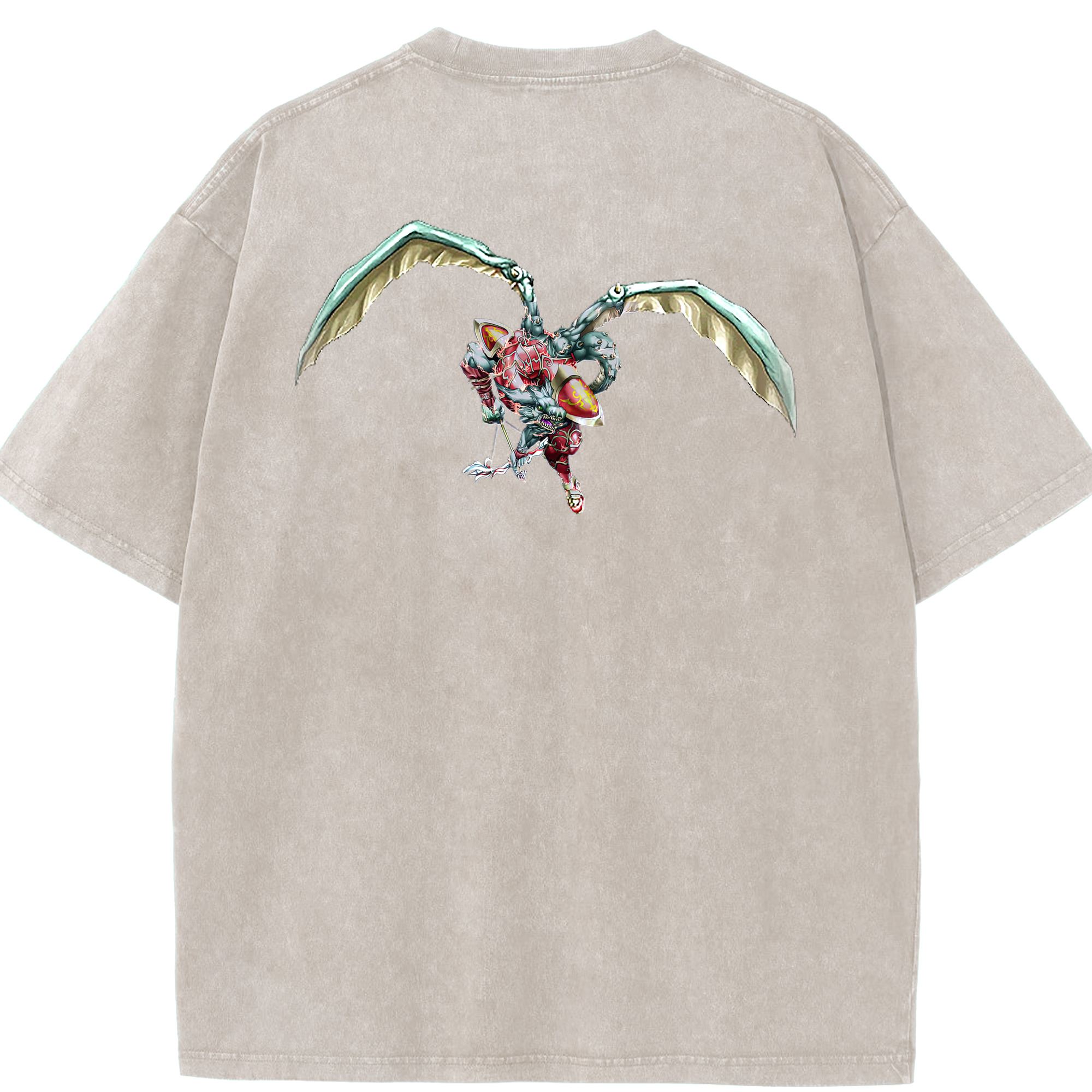 （画像用） 遊☆戯☆王 Yu-Gi-Oh! 綿100% ヴィンテージ風 半袖Tシャツ（背面プリント）