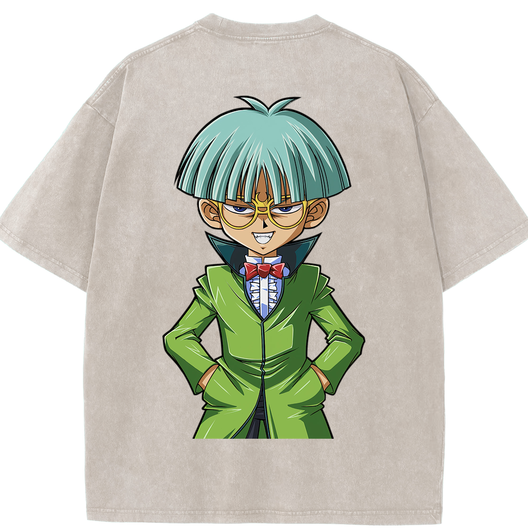 （画像用） 遊☆戯☆王 Yu-Gi-Oh! 綿100% ヴィンテージ風 半袖Tシャツ（背面プリント）
