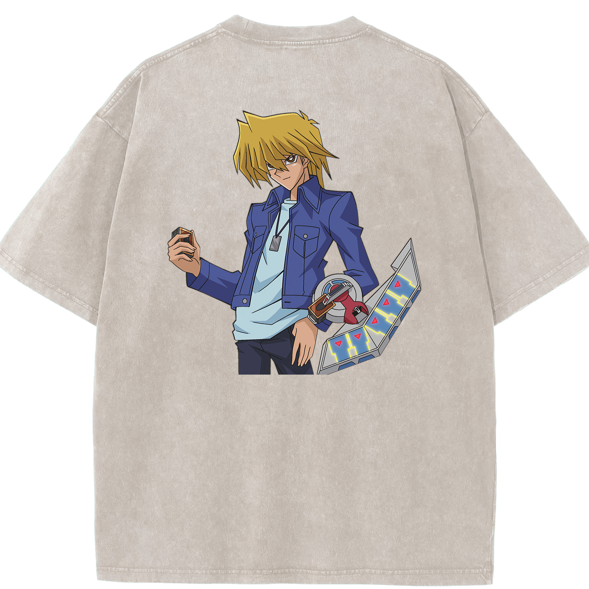 （画像用） 遊☆戯☆王 Yu-Gi-Oh! 綿100% ヴィンテージ風 半袖Tシャツ（背面プリント）