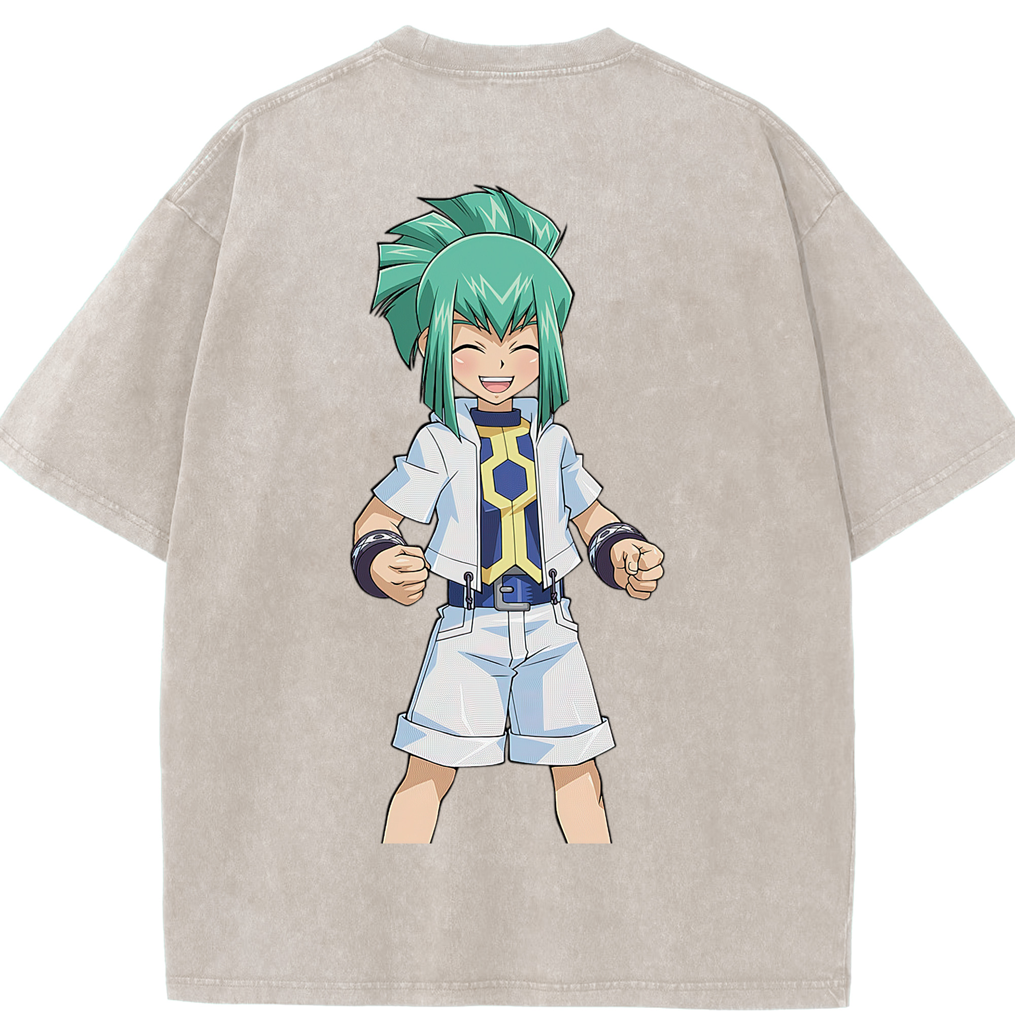 （画像用） 遊☆戯☆王 Yu-Gi-Oh! 綿100% ヴィンテージ風 半袖Tシャツ（背面プリント）