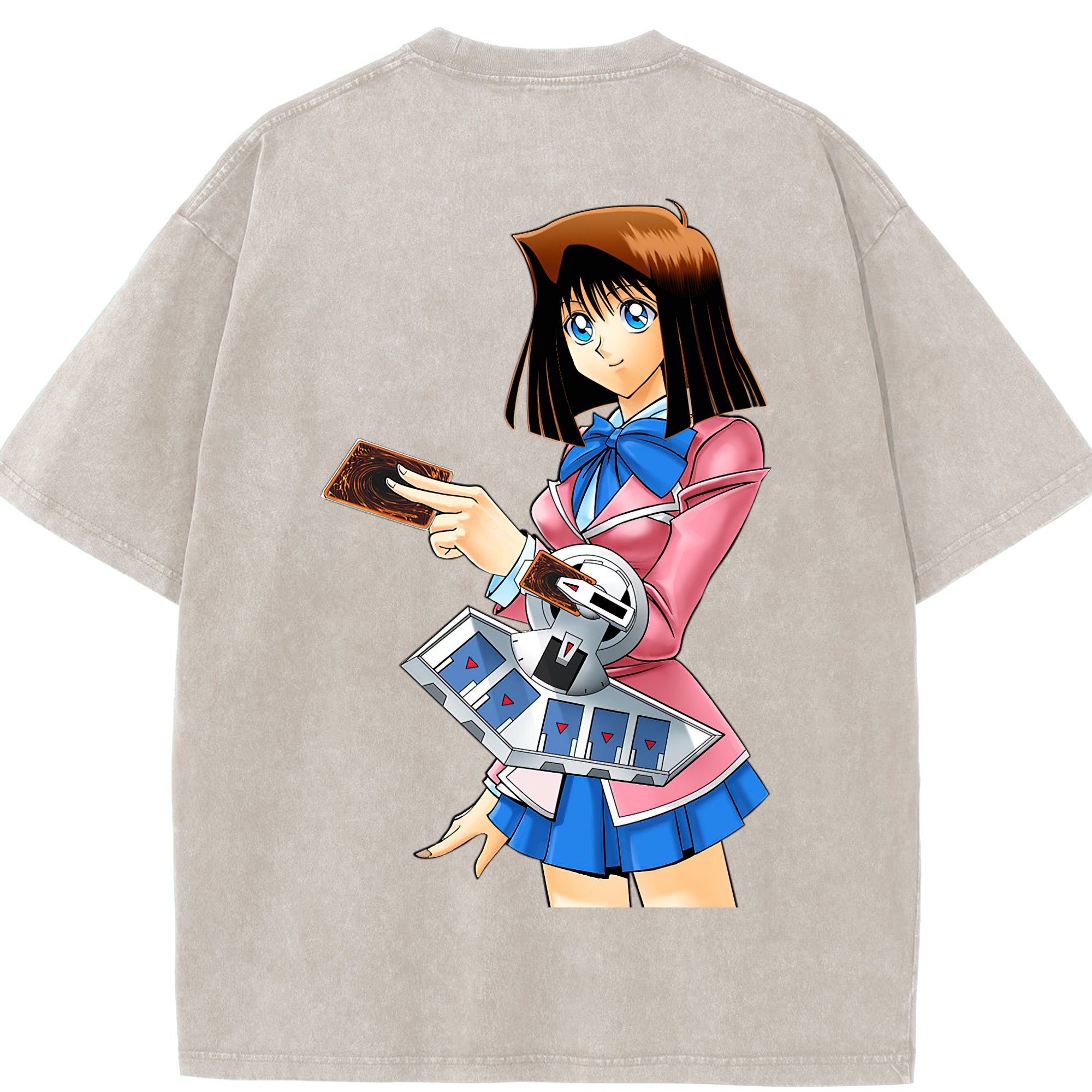 （画像用） 遊☆戯☆王 Yu-Gi-Oh! 綿100% ヴィンテージ風 半袖Tシャツ（背面プリント）