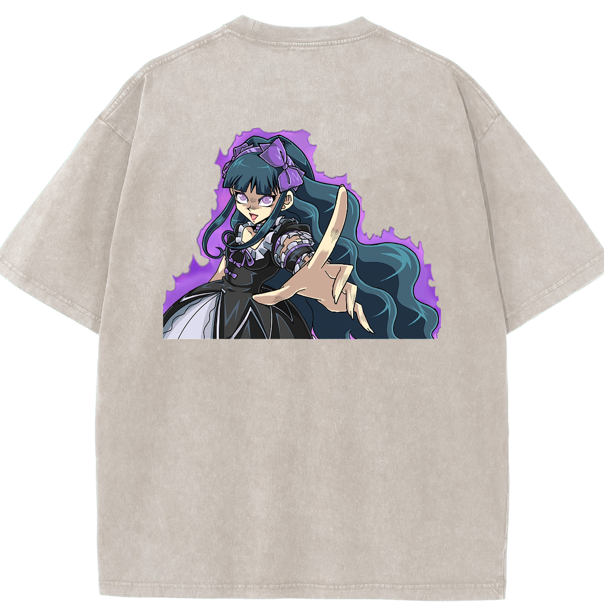 （画像用） 遊☆戯☆王 Yu-Gi-Oh! 綿100% ヴィンテージ風 半袖Tシャツ（背面プリント）