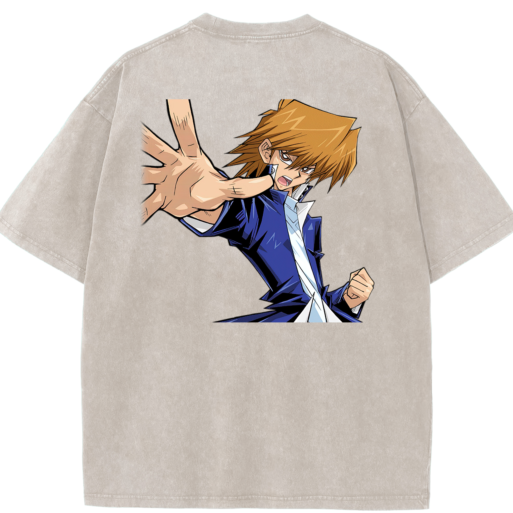 （画像用） 遊☆戯☆王 Yu-Gi-Oh! 綿100% ヴィンテージ風 半袖Tシャツ（背面プリント）