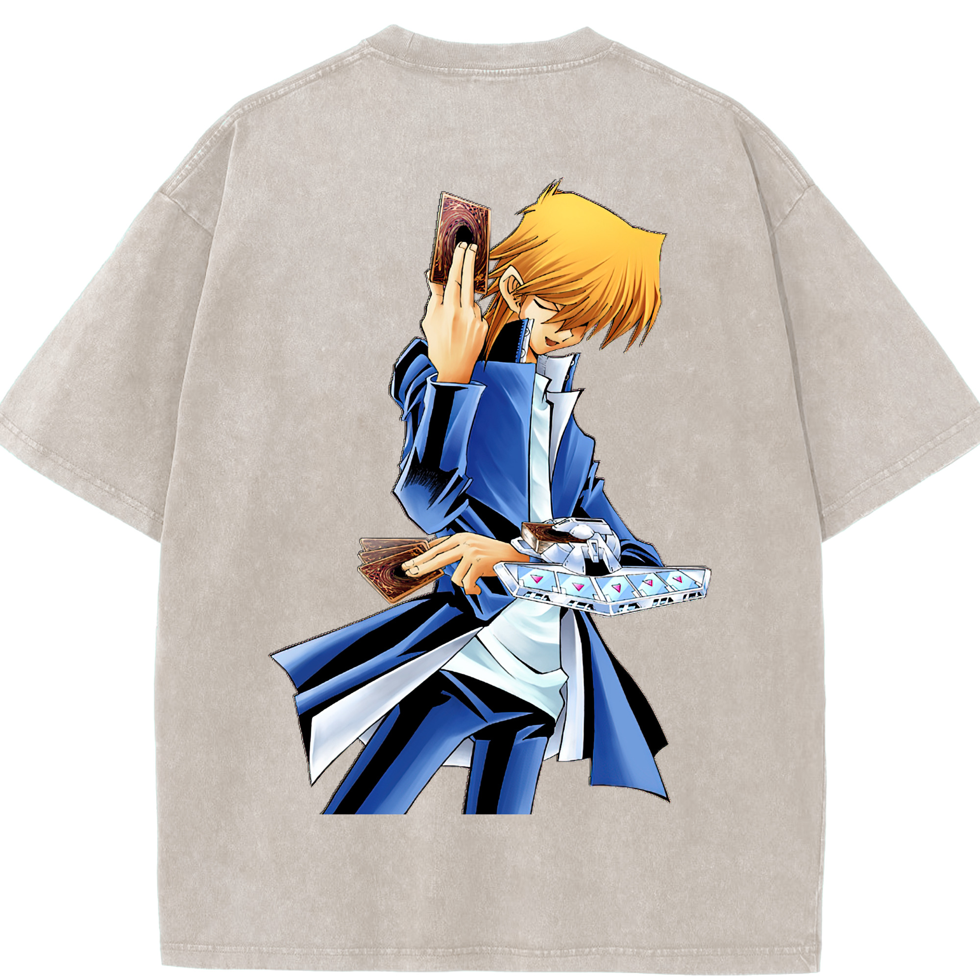 （画像用） 遊☆戯☆王 Yu-Gi-Oh! 綿100% ヴィンテージ風 半袖Tシャツ（背面プリント）
