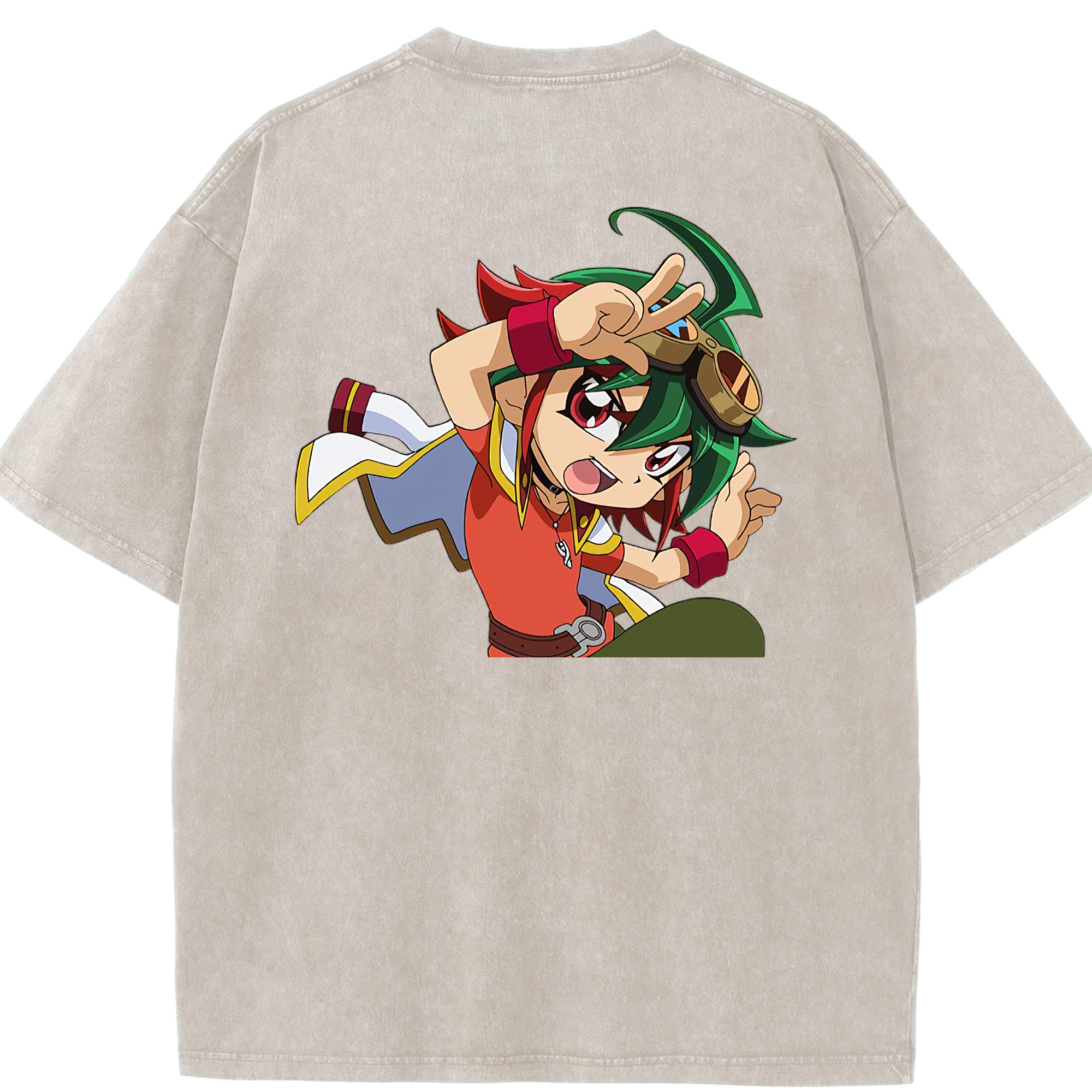 （画像用） 遊☆戯☆王 Yu-Gi-Oh! 綿100% ヴィンテージ風 半袖Tシャツ（背面プリント）