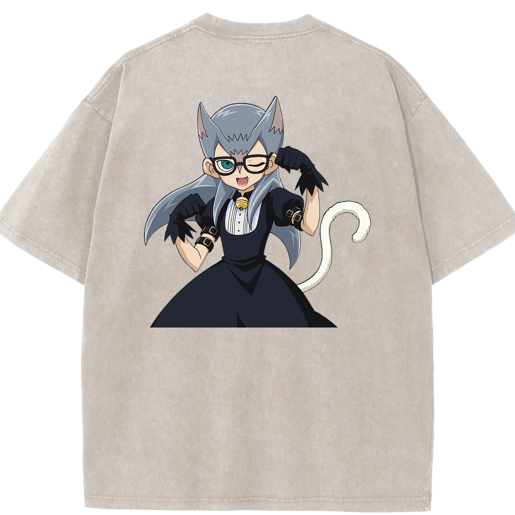 （画像用） 遊☆戯☆王 Yu-Gi-Oh! 綿100% ヴィンテージ風 半袖Tシャツ（背面プリント）