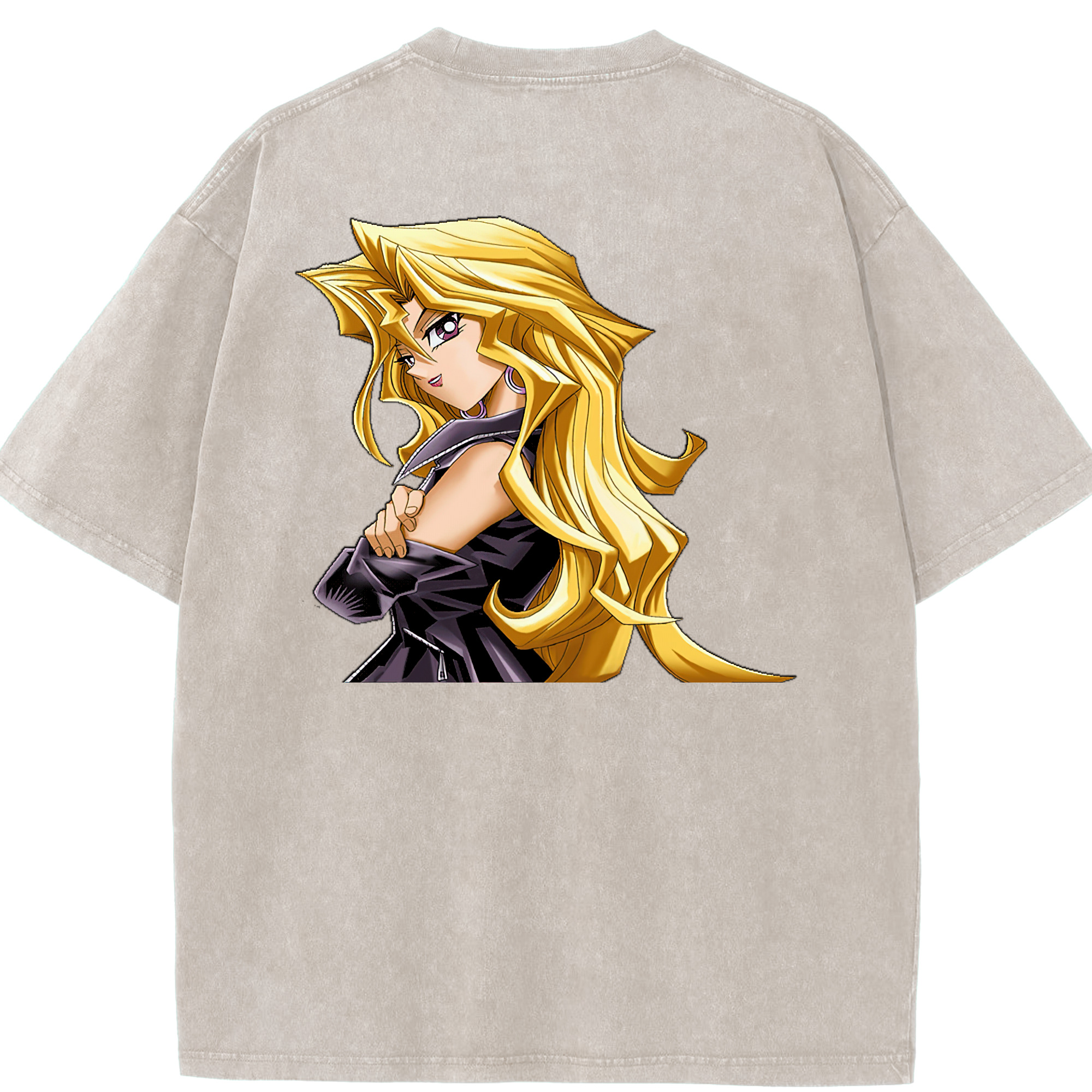 （画像用） 遊☆戯☆王 Yu-Gi-Oh! 綿100% ヴィンテージ風 半袖Tシャツ（背面プリント）
