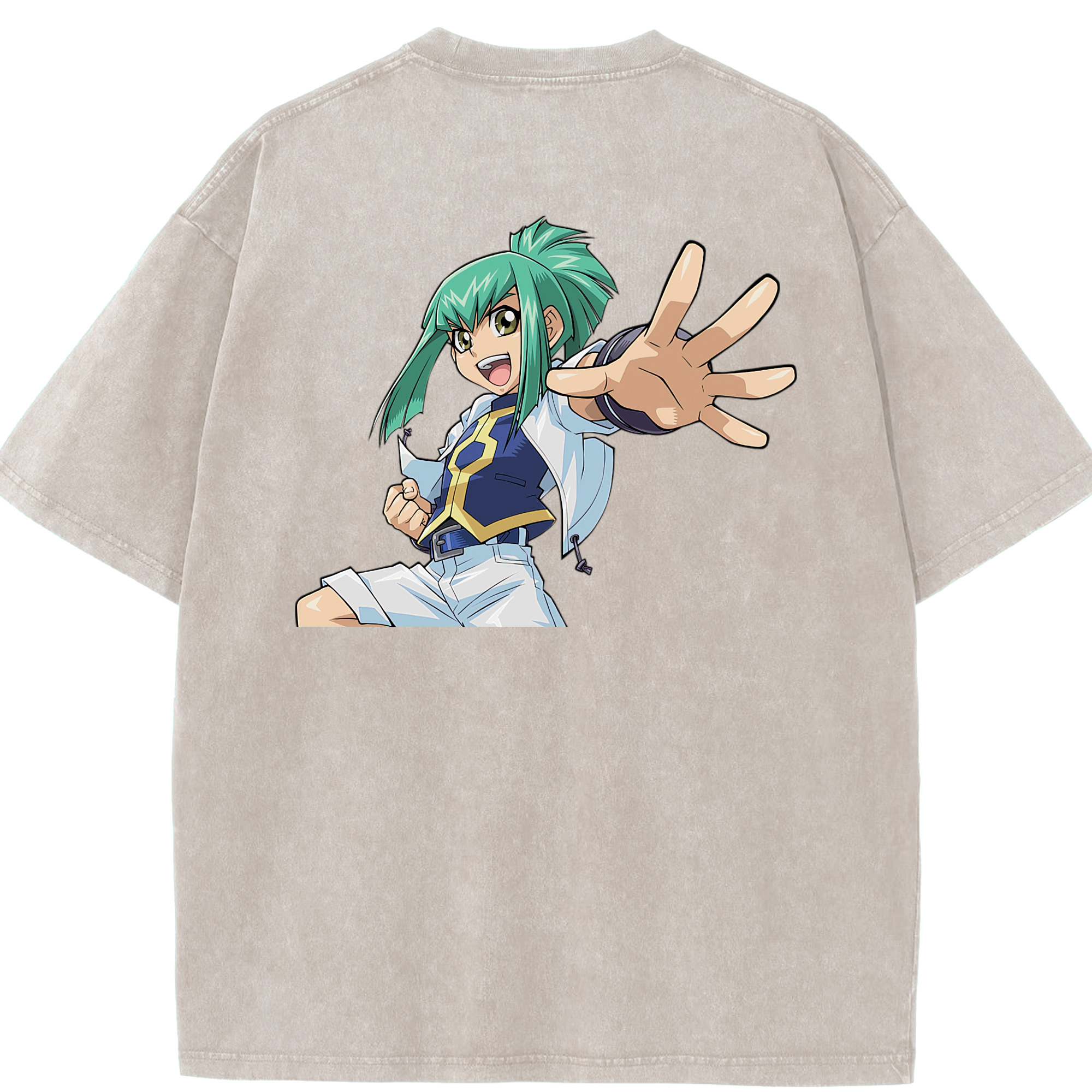 （画像用） 遊☆戯☆王 Yu-Gi-Oh! 綿100% ヴィンテージ風 半袖Tシャツ（背面プリント）