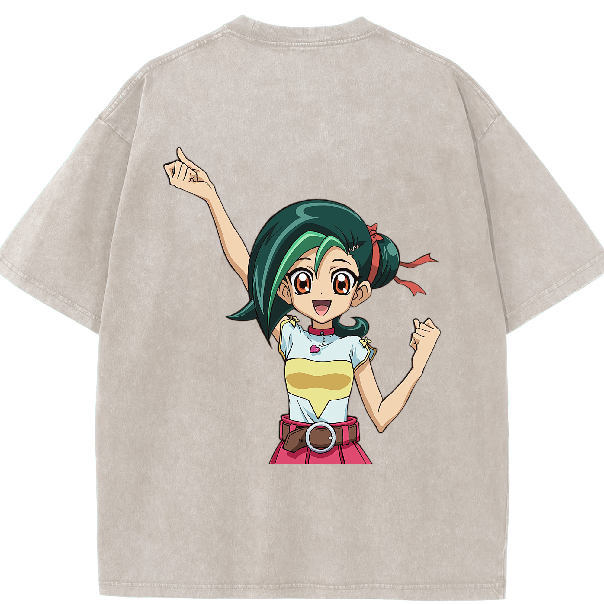 （画像用） 遊☆戯☆王 Yu-Gi-Oh! 綿100% ヴィンテージ風 半袖Tシャツ（背面プリント）
