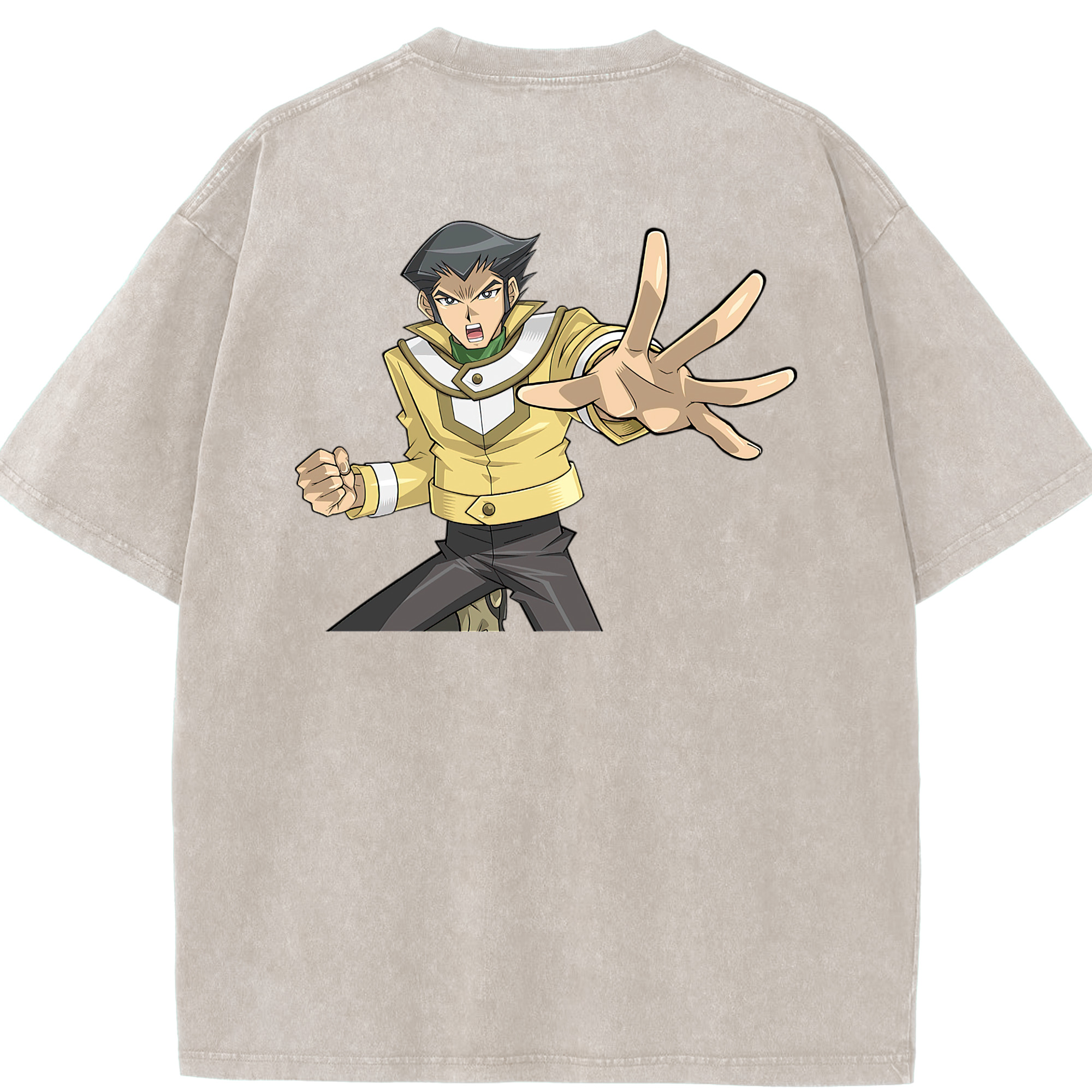 （画像用） 遊☆戯☆王 Yu-Gi-Oh! 綿100% ヴィンテージ風 半袖Tシャツ（背面プリント）