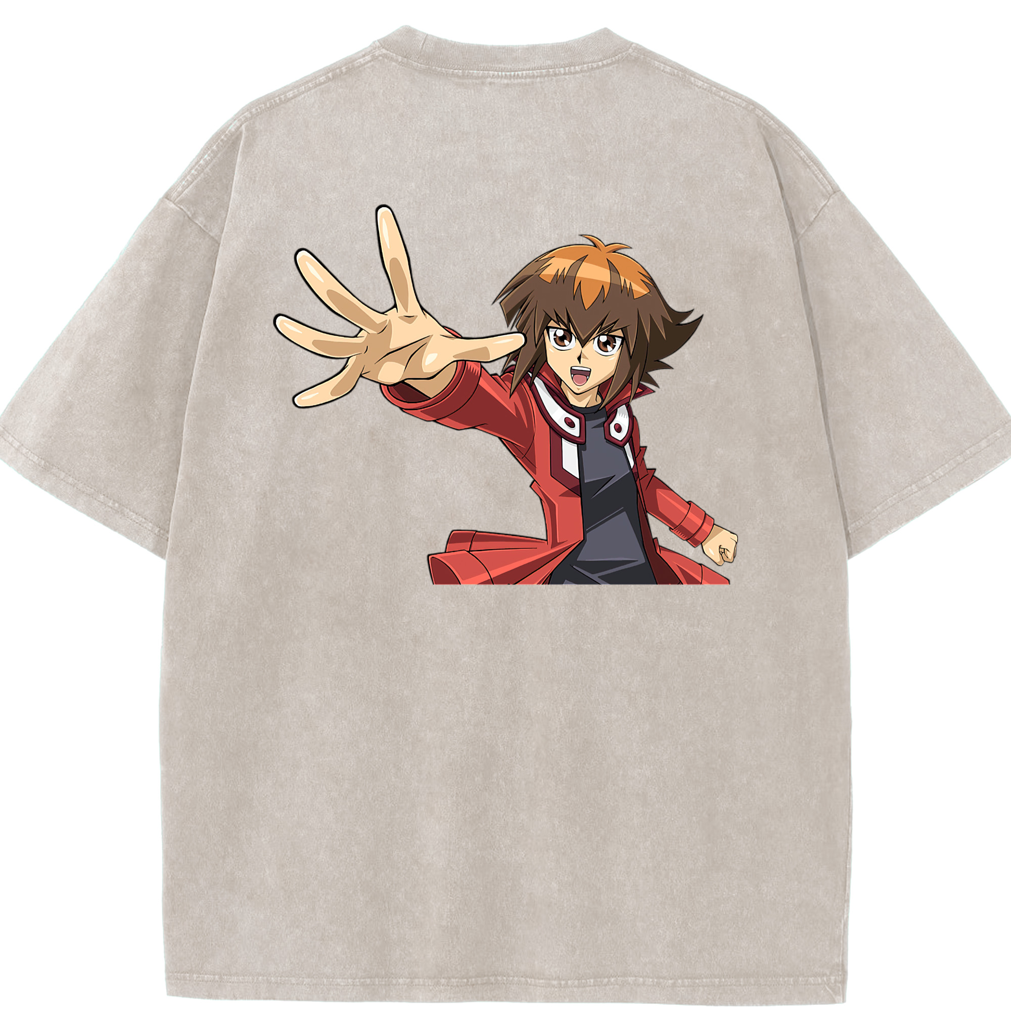 （画像用） 遊☆戯☆王 Yu-Gi-Oh! 綿100% ヴィンテージ風 半袖Tシャツ（背面プリント）
