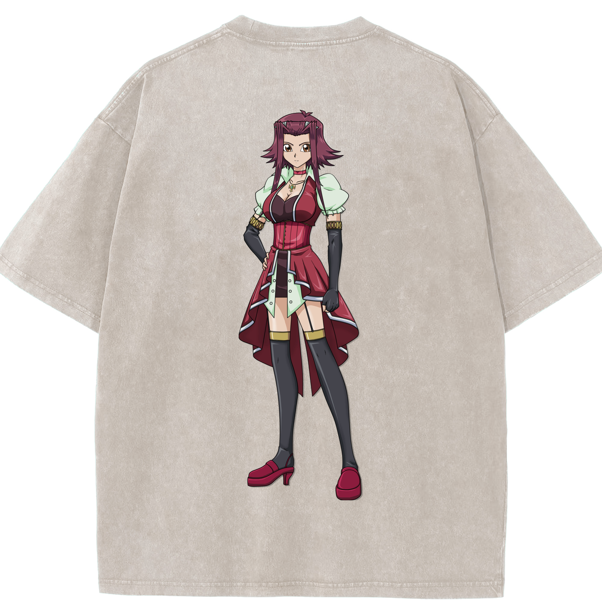 （画像用） 遊☆戯☆王 Yu-Gi-Oh! 綿100% ヴィンテージ風 半袖Tシャツ（背面プリント）