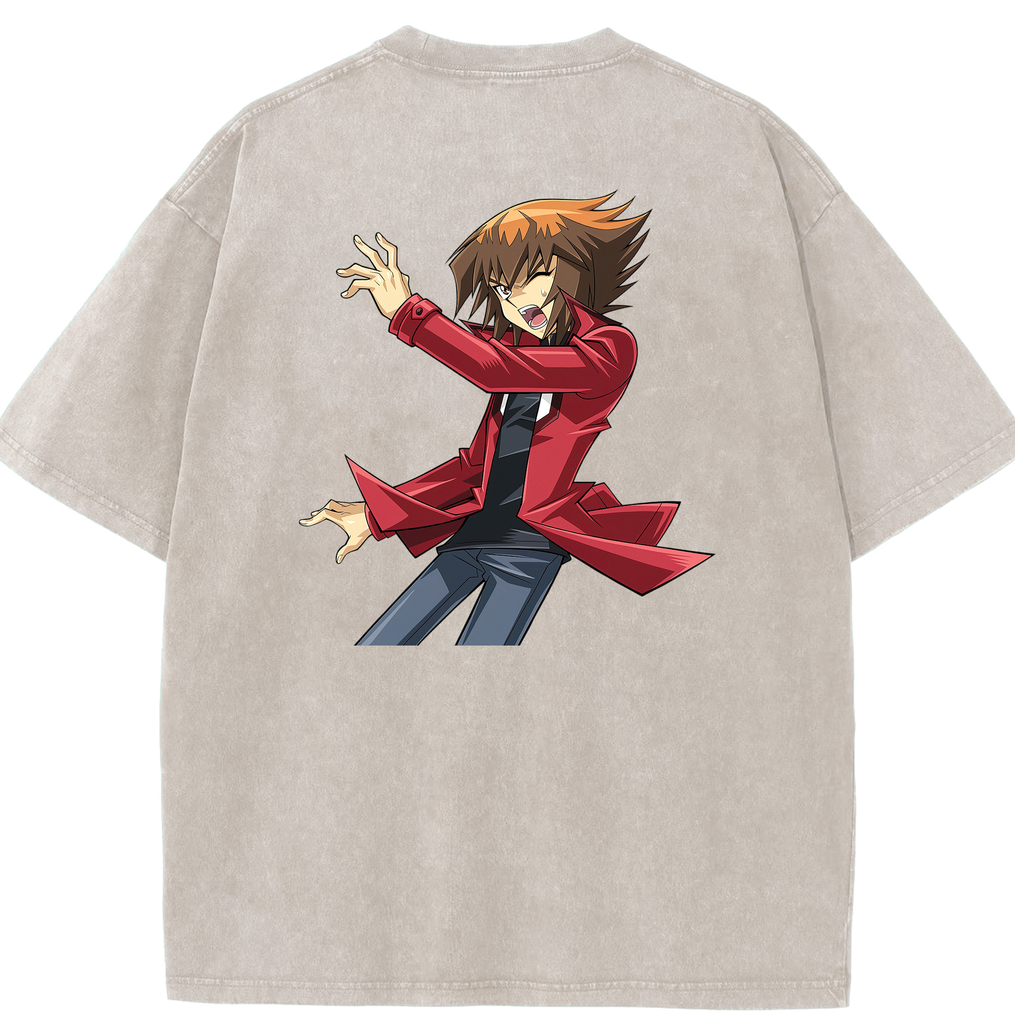 （画像用） 遊☆戯☆王 Yu-Gi-Oh! 綿100% ヴィンテージ風 半袖Tシャツ（背面プリント）
