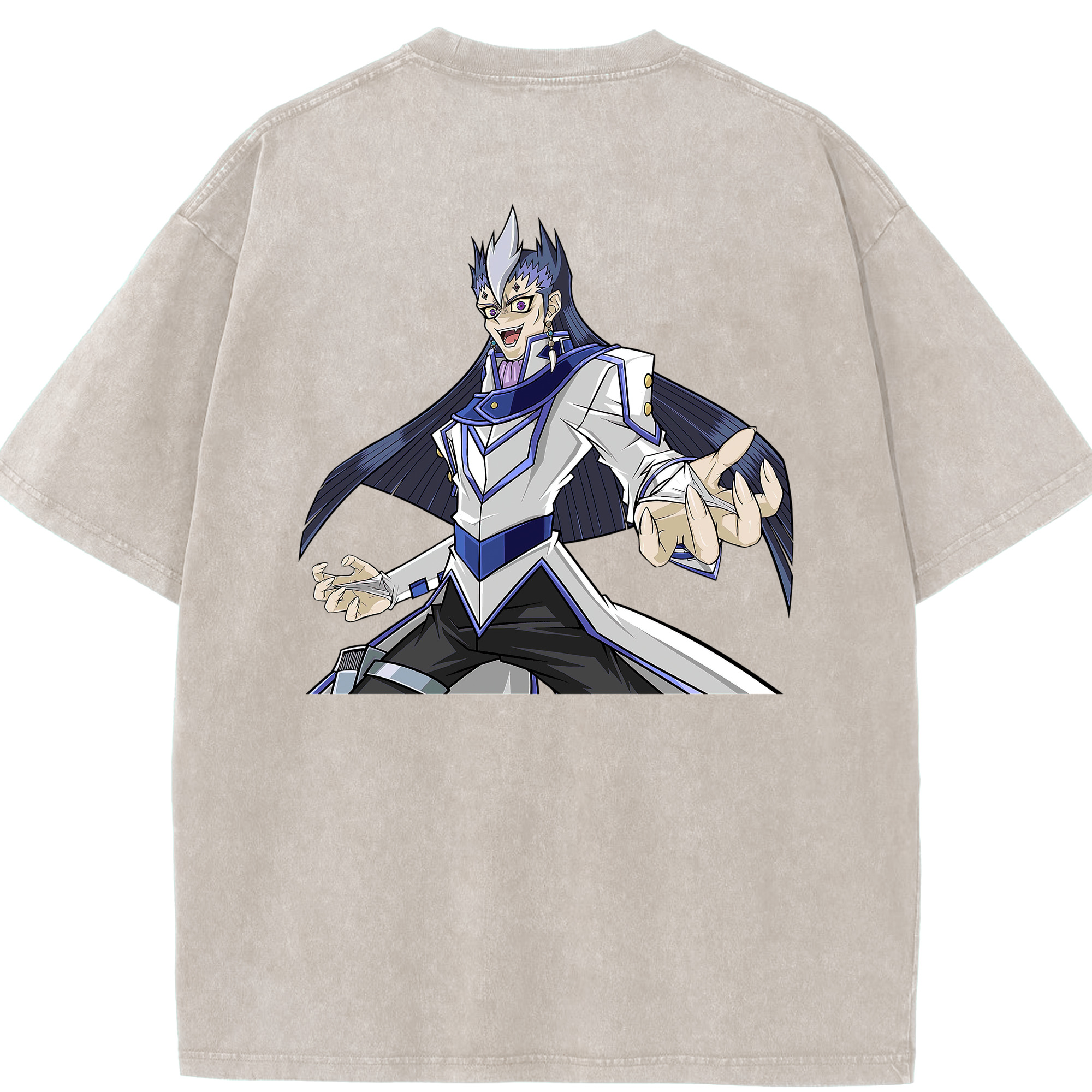 （画像用） 遊☆戯☆王 Yu-Gi-Oh! 綿100% ヴィンテージ風 半袖Tシャツ（背面プリント）