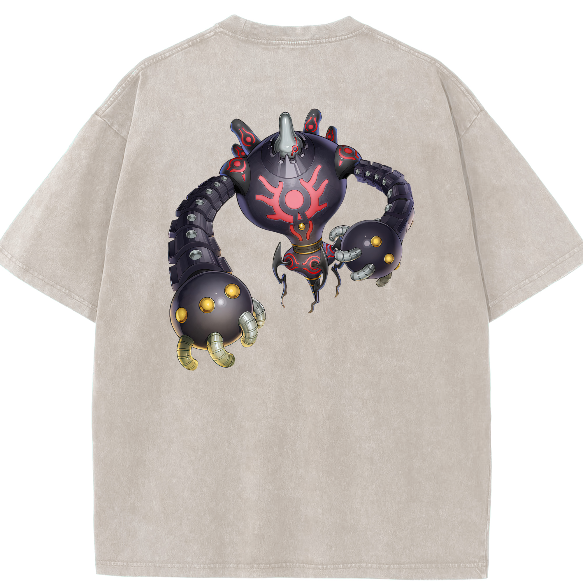 （画像用） 遊☆戯☆王 Yu-Gi-Oh! 綿100% ヴィンテージ風 半袖Tシャツ（背面プリント）