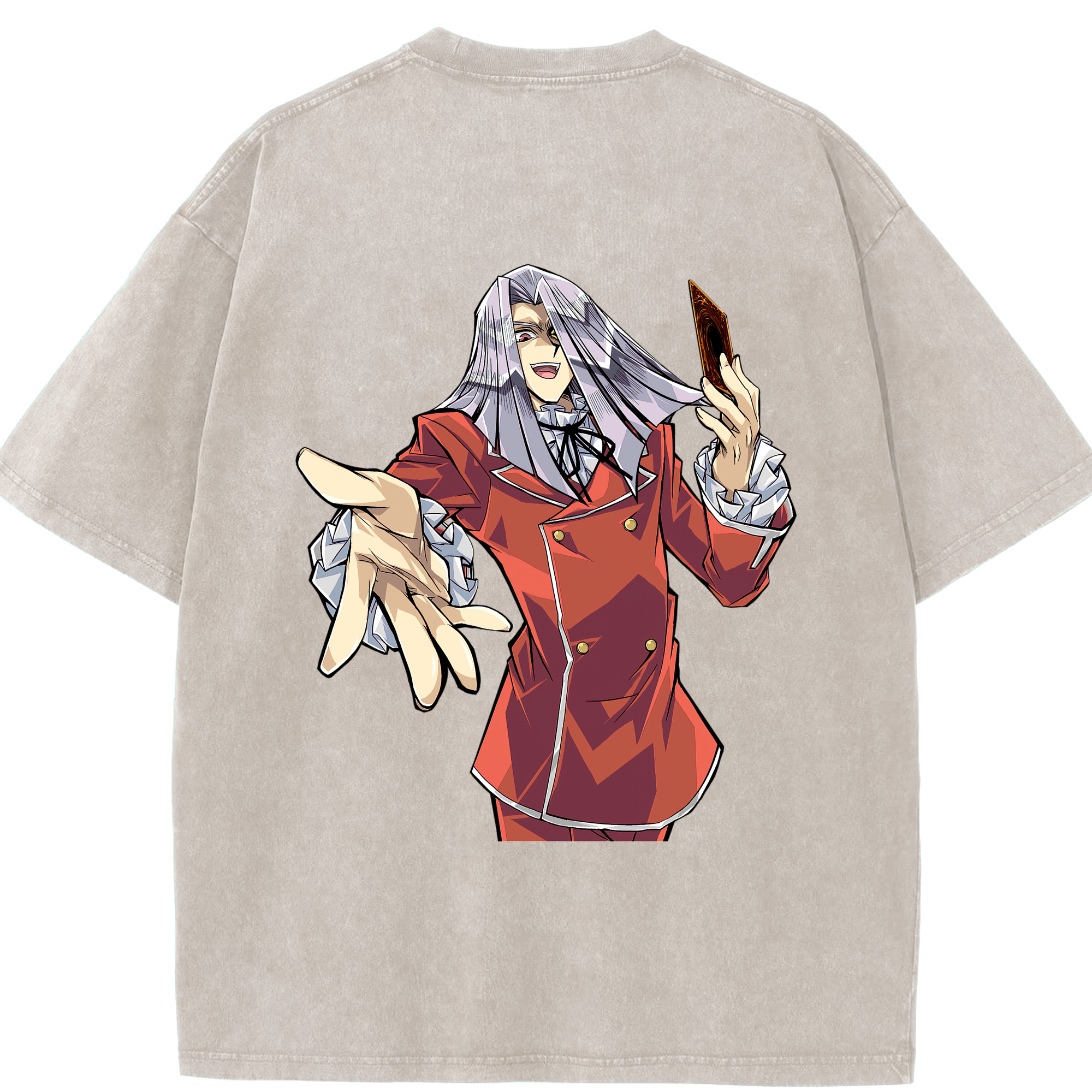 （画像用） 遊☆戯☆王 Yu-Gi-Oh! 綿100% ヴィンテージ風 半袖Tシャツ（背面プリント）