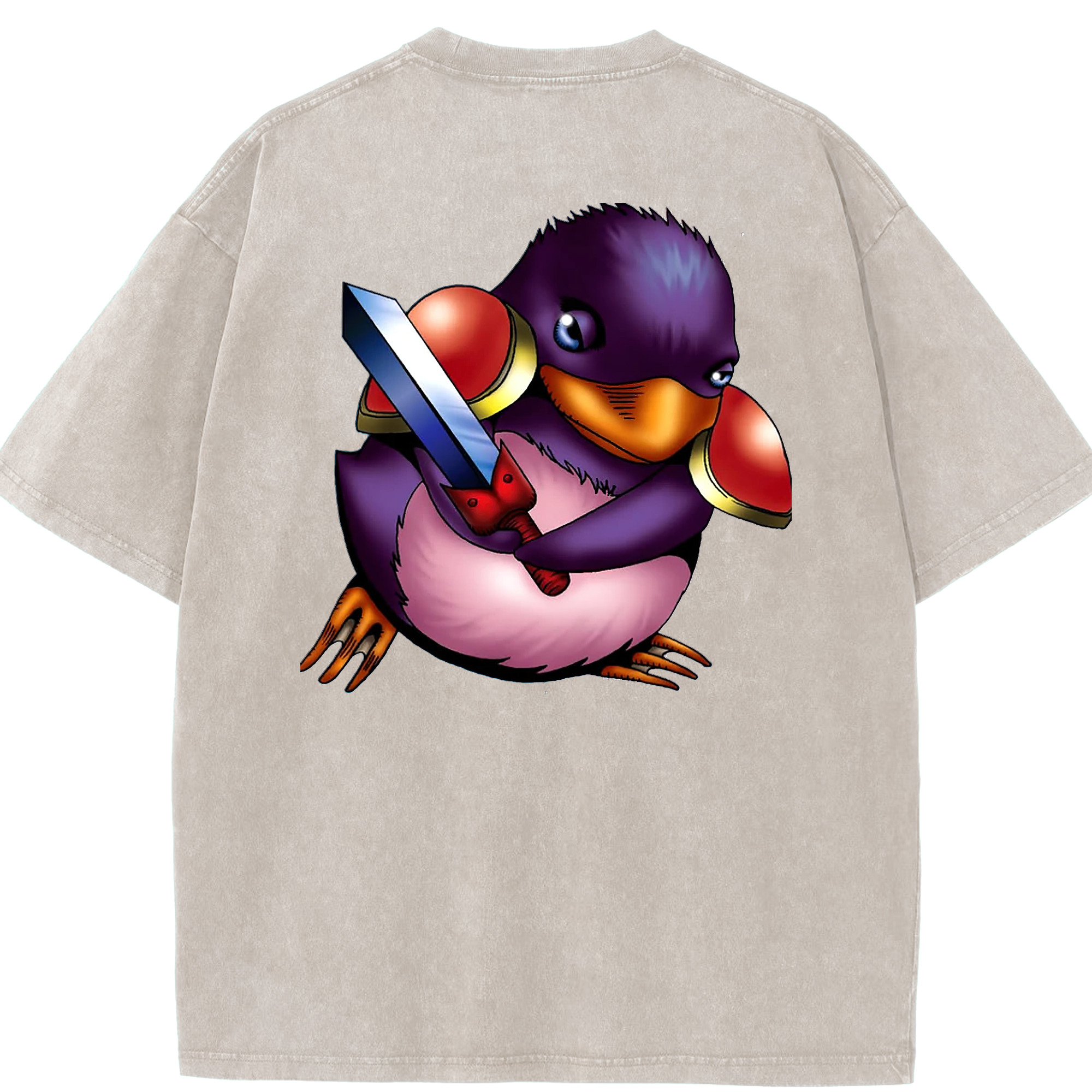 （画像用） 遊☆戯☆王 Yu-Gi-Oh! 綿100% ヴィンテージ風 半袖Tシャツ（背面プリント）