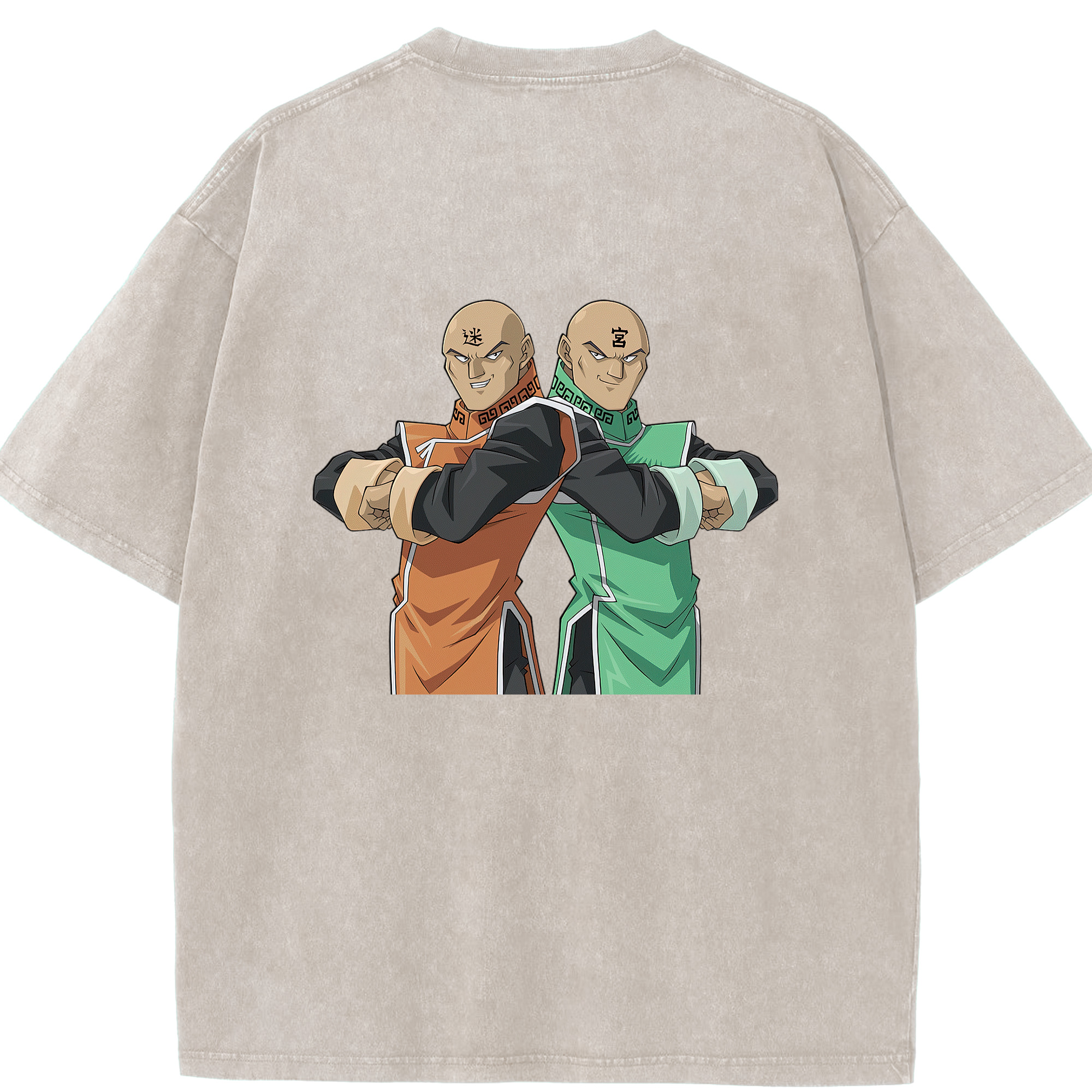 （画像用） 遊☆戯☆王 Yu-Gi-Oh! 綿100% ヴィンテージ風 半袖Tシャツ（背面プリント）