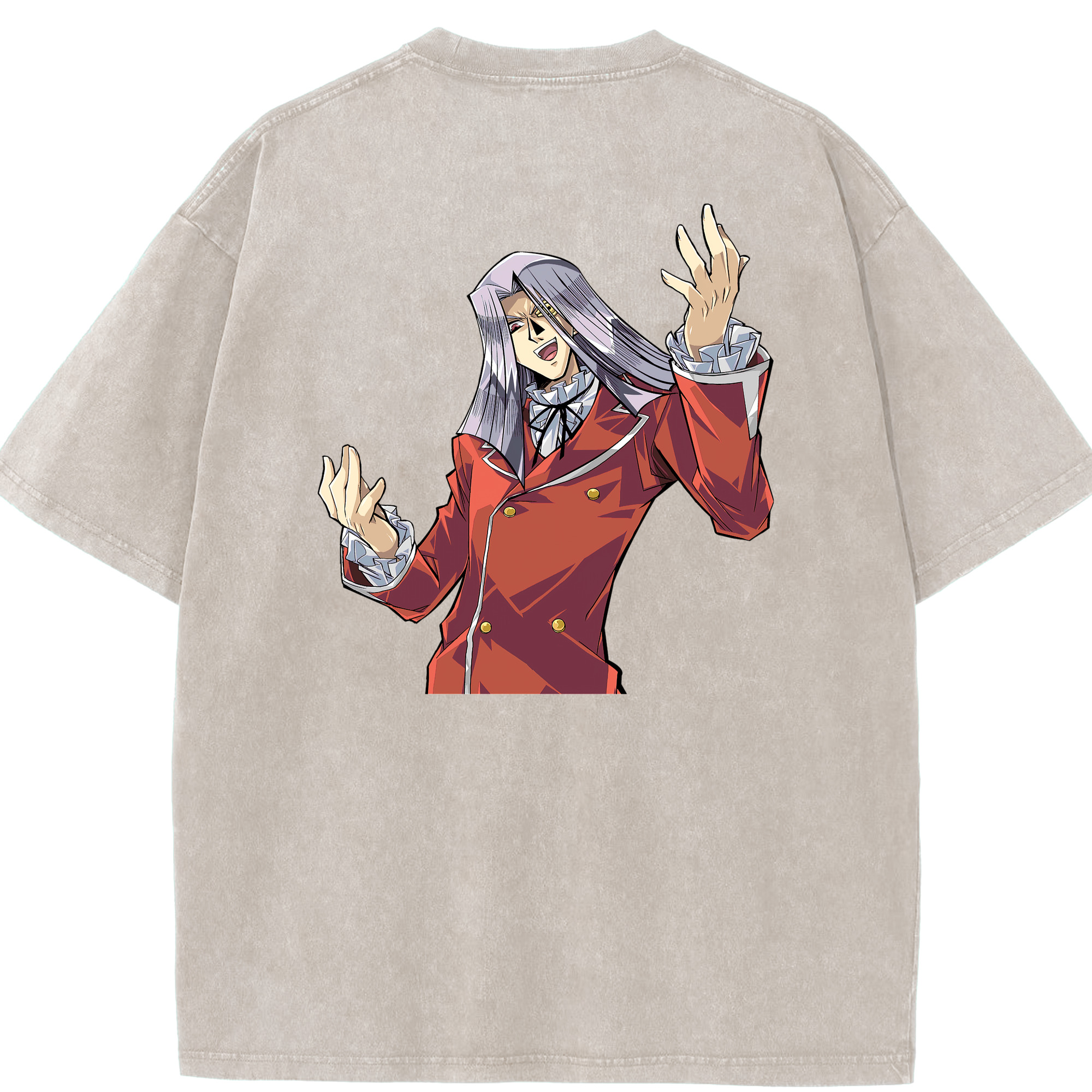 （画像用） 遊☆戯☆王 Yu-Gi-Oh! 綿100% ヴィンテージ風 半袖Tシャツ（背面プリント）