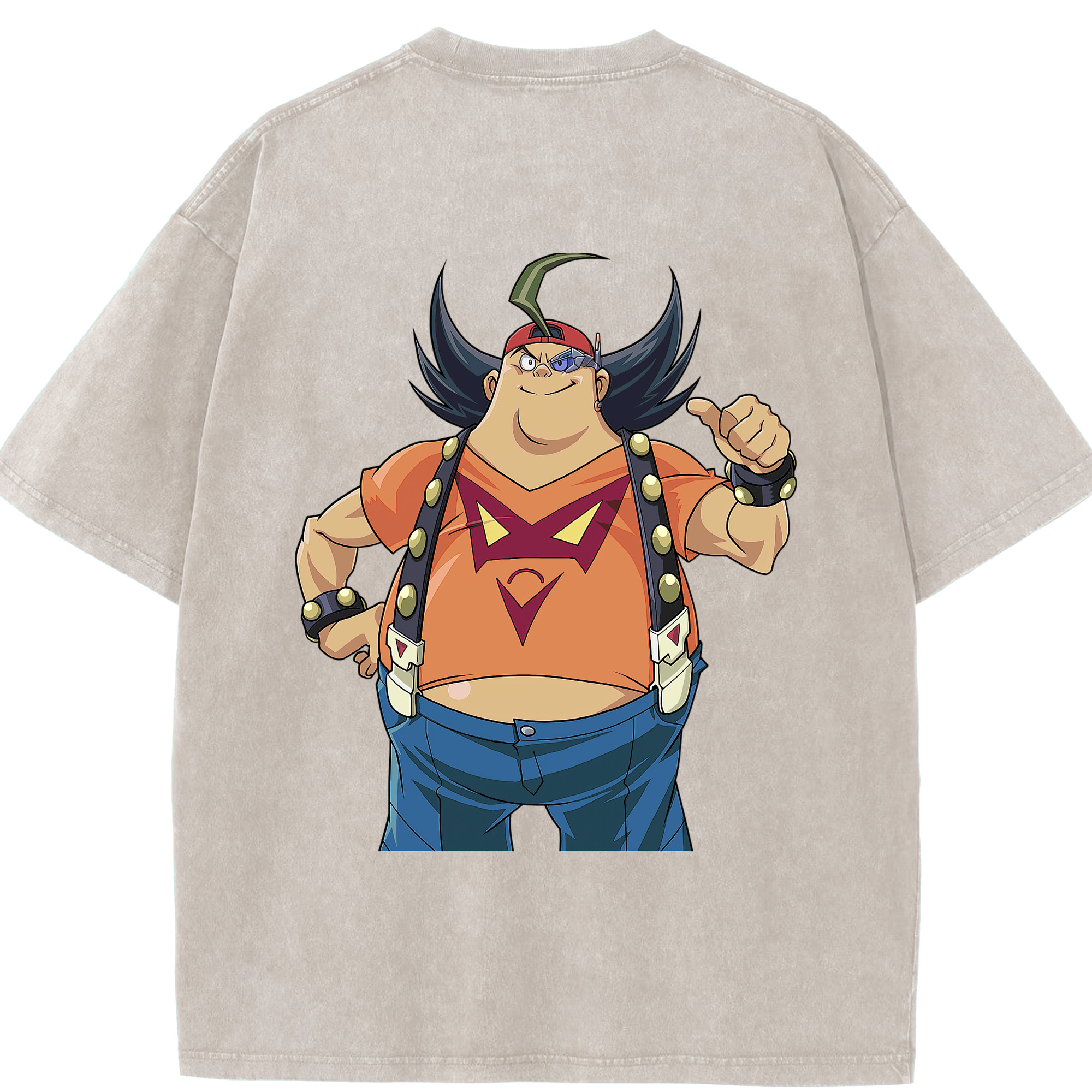 （画像用） 遊☆戯☆王 Yu-Gi-Oh! 綿100% ヴィンテージ風 半袖Tシャツ（背面プリント）