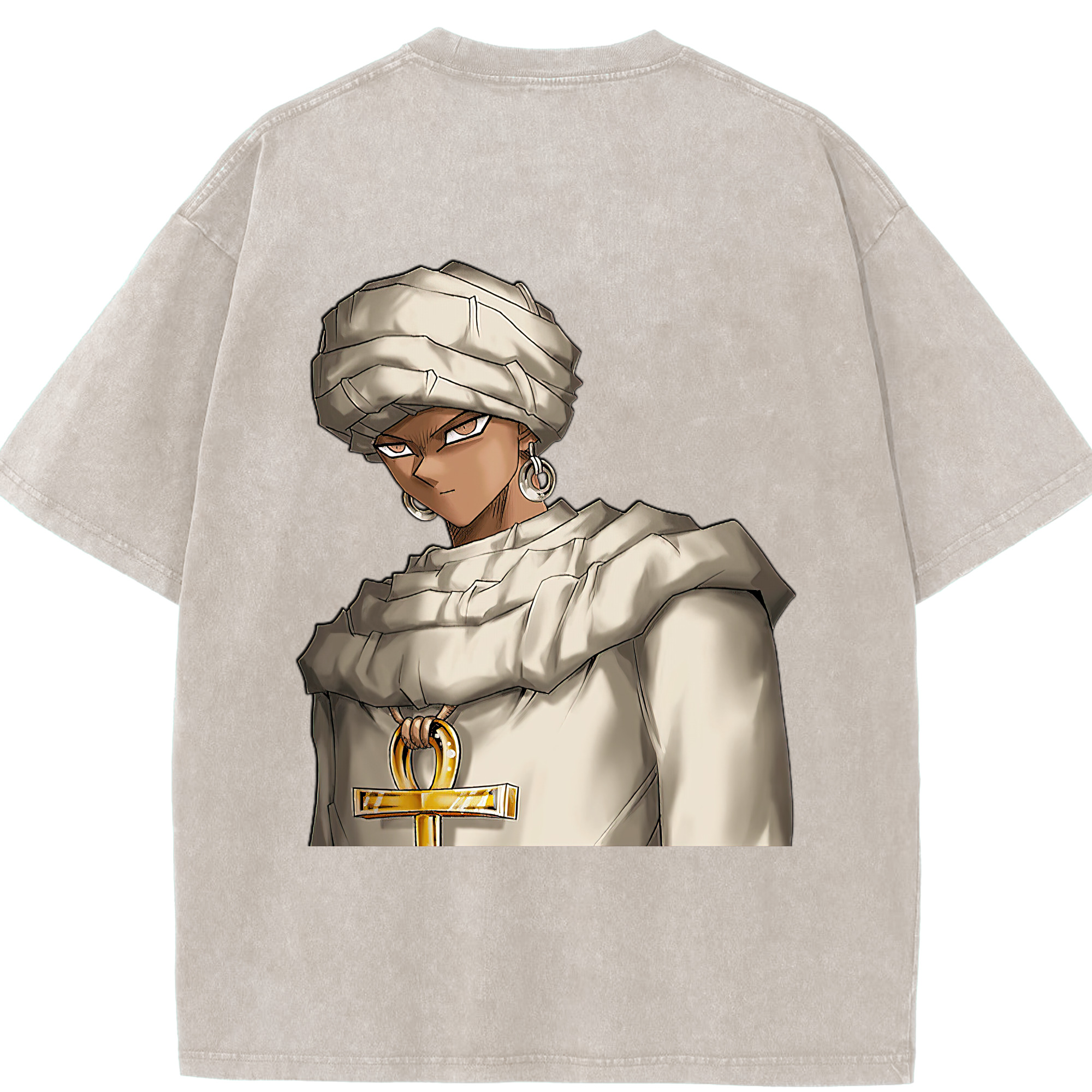 （画像用） 遊☆戯☆王 Yu-Gi-Oh! 綿100% ヴィンテージ風 半袖Tシャツ（背面プリント）