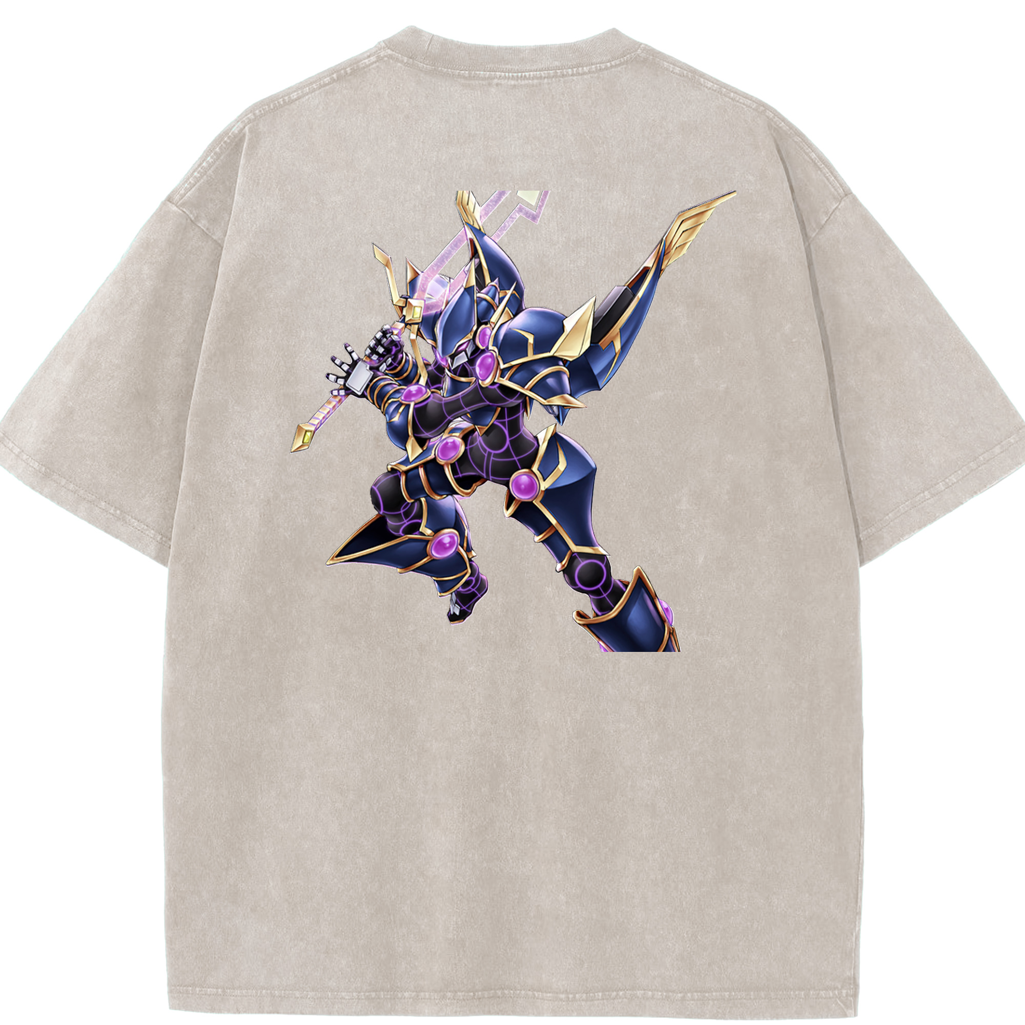 （画像用） 遊☆戯☆王 Yu-Gi-Oh! 綿100% ヴィンテージ風 半袖Tシャツ（背面プリント）