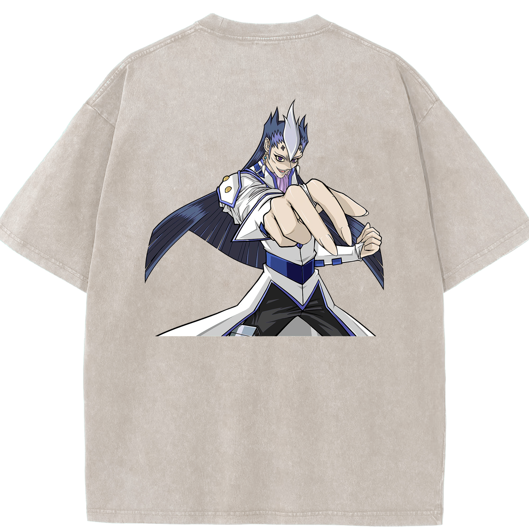 （画像用） 遊☆戯☆王 Yu-Gi-Oh! 綿100% ヴィンテージ風 半袖Tシャツ（背面プリント）