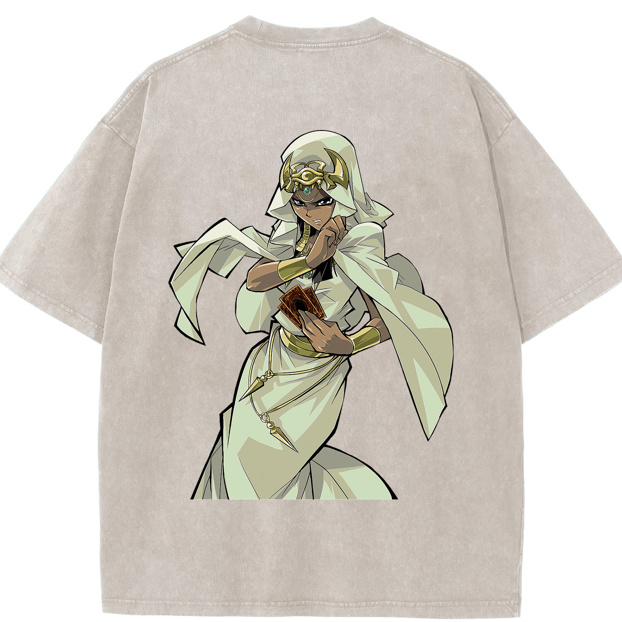 （画像用） 遊☆戯☆王 Yu-Gi-Oh! 綿100% ヴィンテージ風 半袖Tシャツ（背面プリント）
