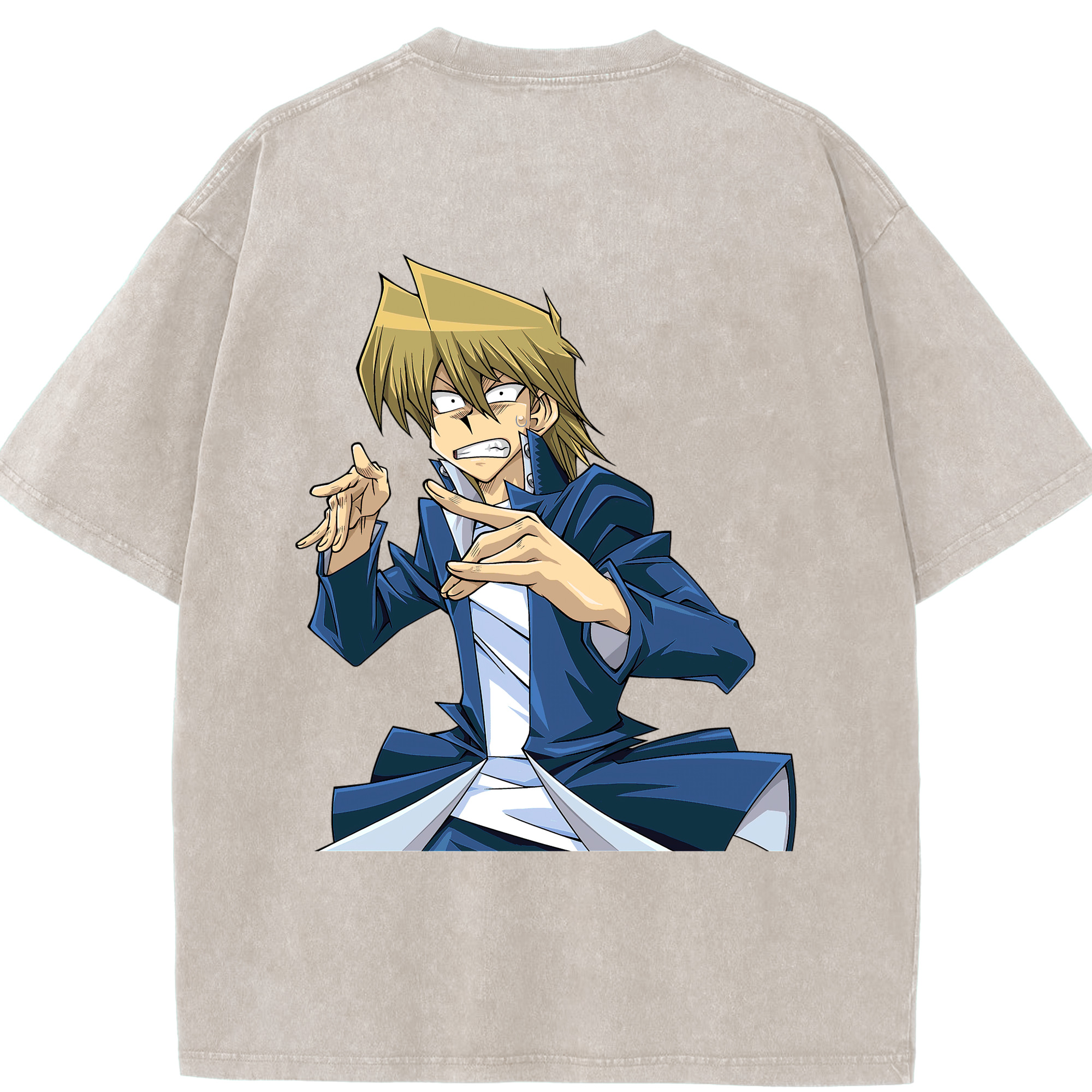 （画像用） 遊☆戯☆王 Yu-Gi-Oh! 綿100% ヴィンテージ風 半袖Tシャツ（背面プリント）