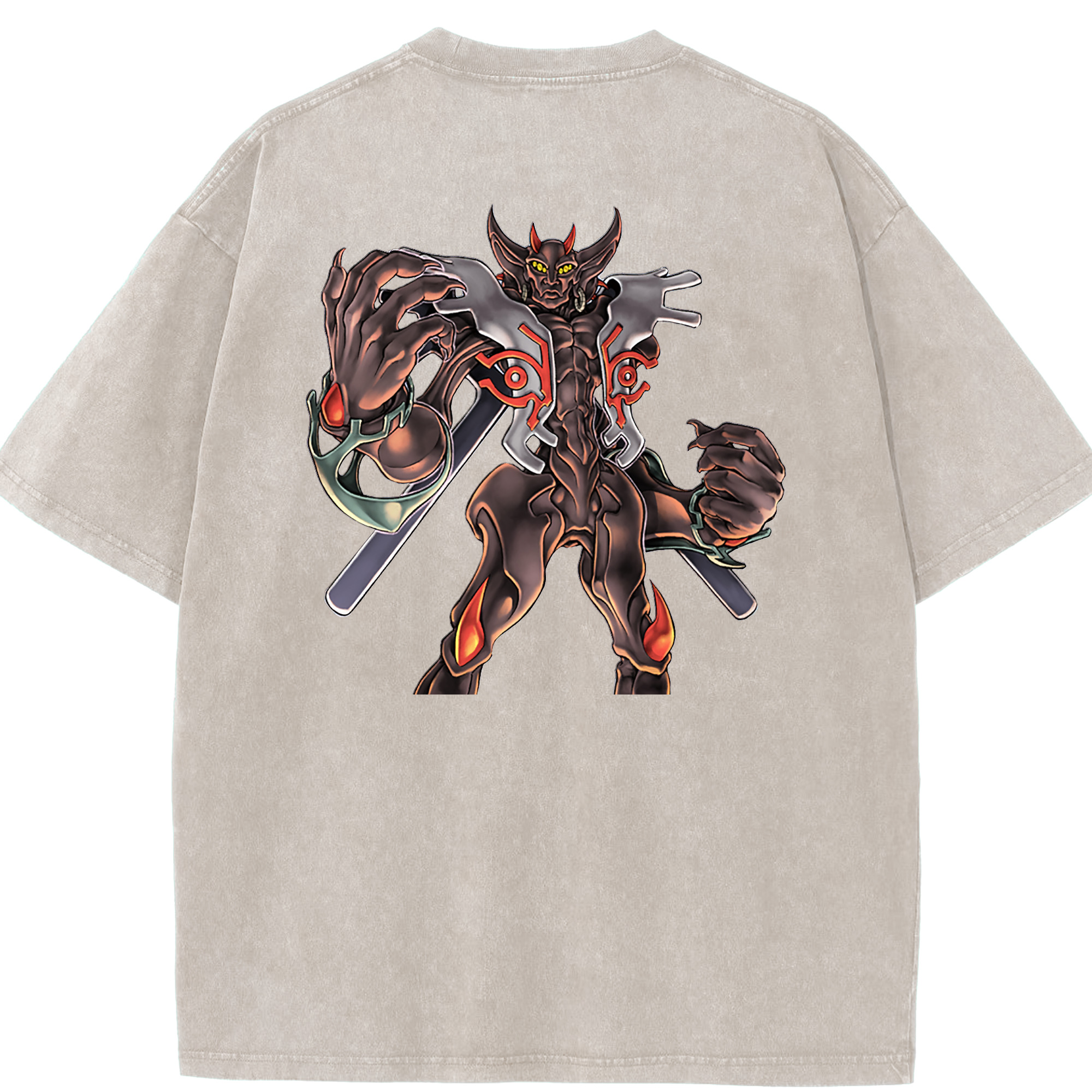 （画像用） 遊☆戯☆王 Yu-Gi-Oh! 綿100% ヴィンテージ風 半袖Tシャツ（背面プリント）