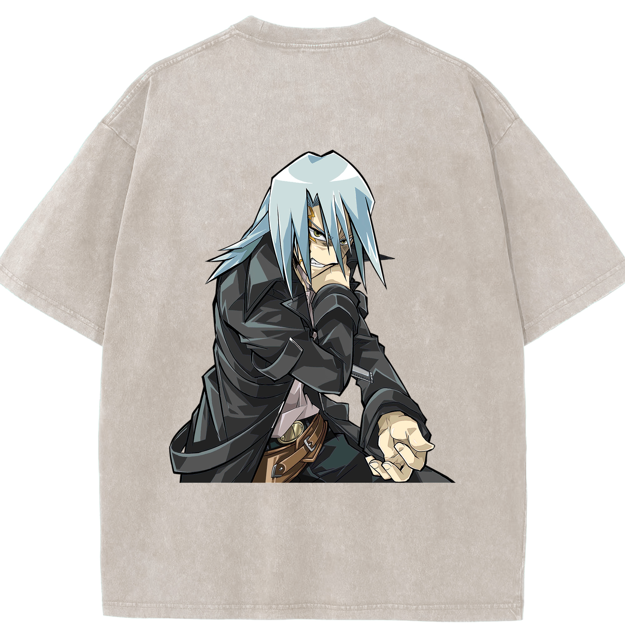 （画像用） 遊☆戯☆王 Yu-Gi-Oh! 綿100% ヴィンテージ風 半袖Tシャツ（背面プリント）