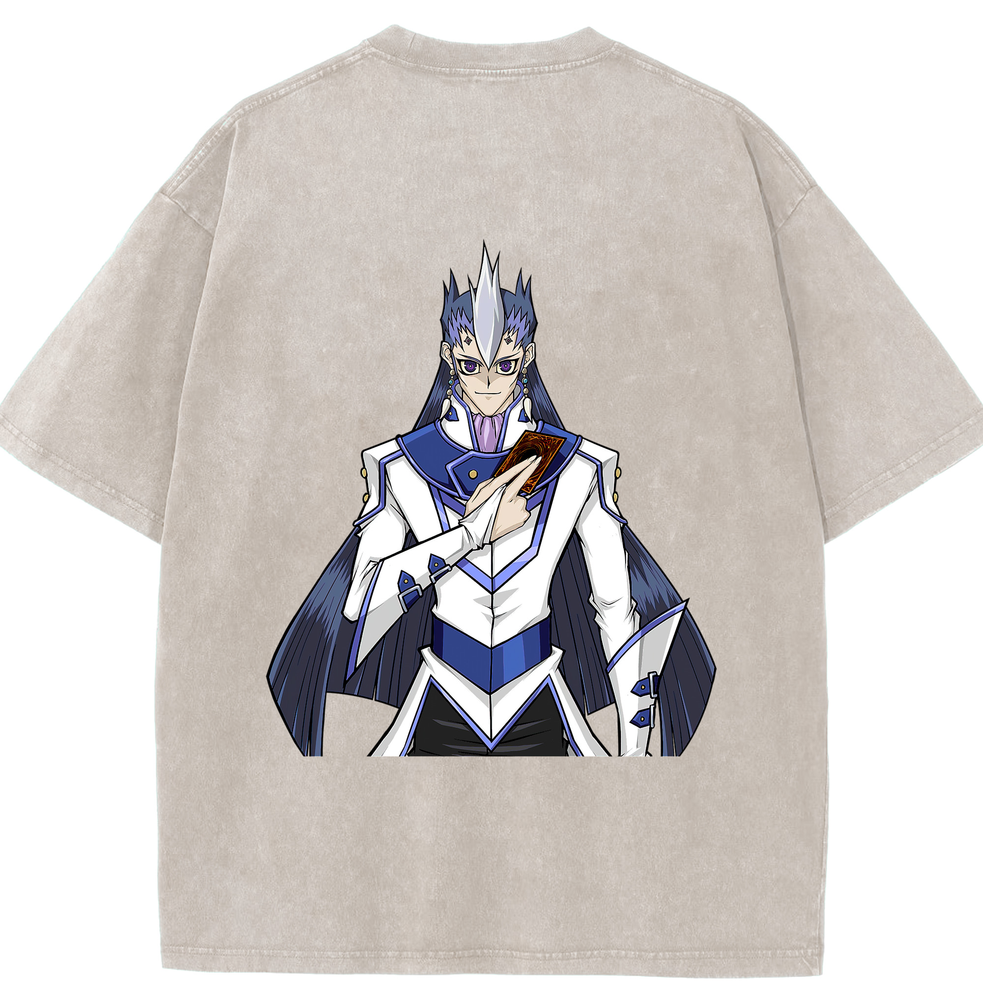 （画像用） 遊☆戯☆王 Yu-Gi-Oh! 綿100% ヴィンテージ風 半袖Tシャツ（背面プリント）
