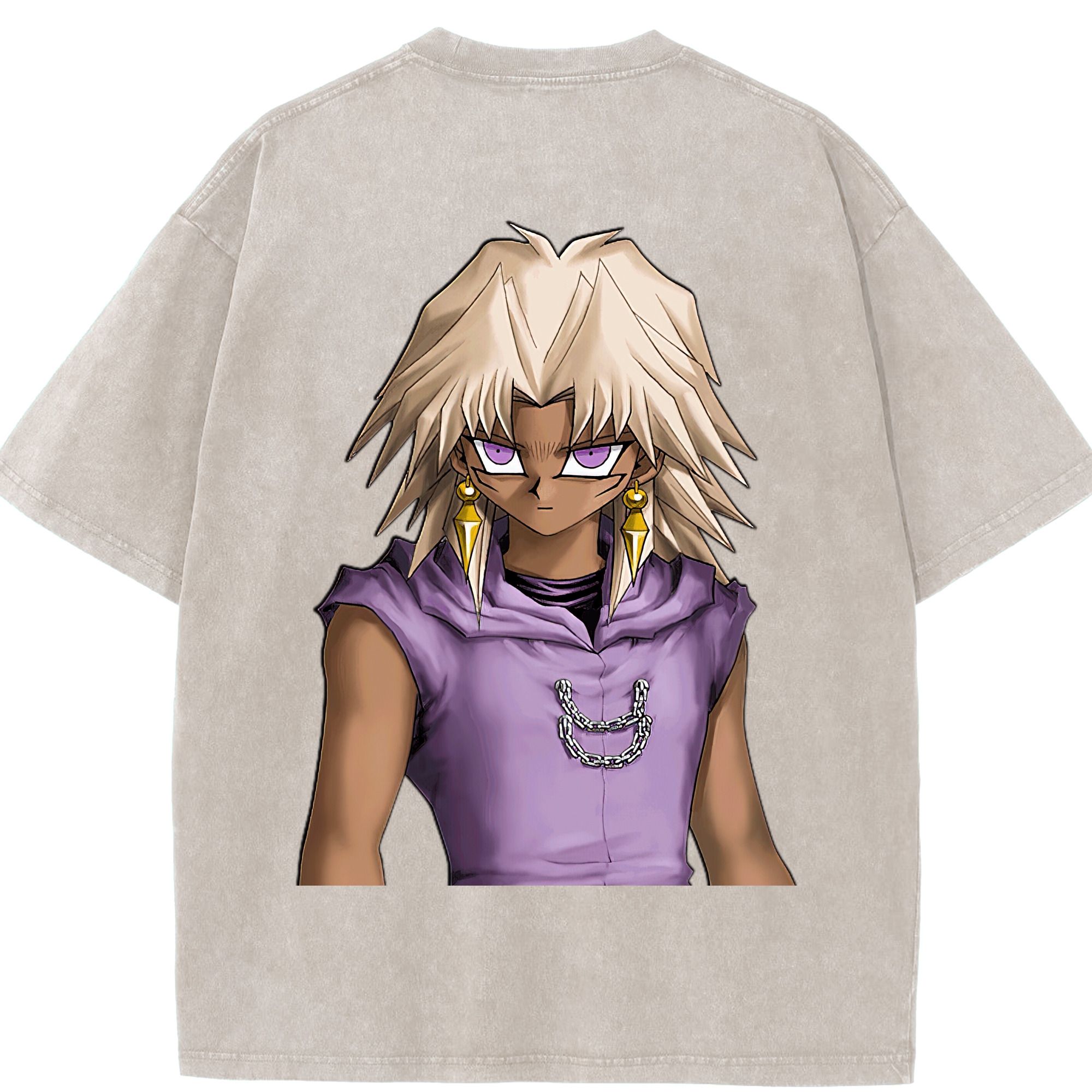 （画像用） 遊☆戯☆王 Yu-Gi-Oh! 綿100% ヴィンテージ風 半袖Tシャツ（背面プリント）