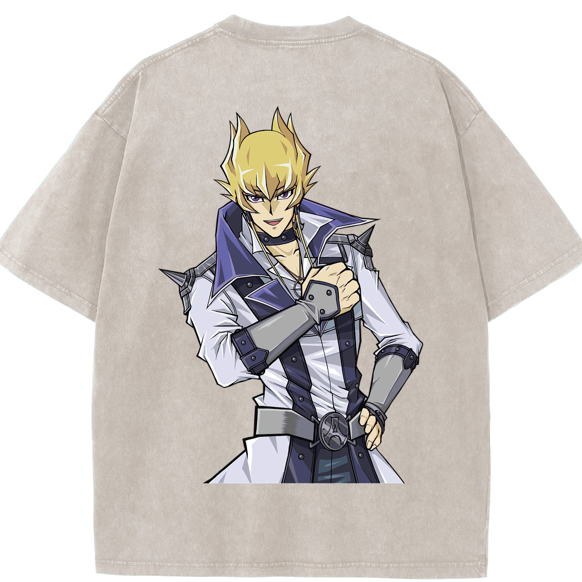 （画像用） 遊☆戯☆王 Yu-Gi-Oh! 綿100% ヴィンテージ風 半袖Tシャツ（背面プリント）