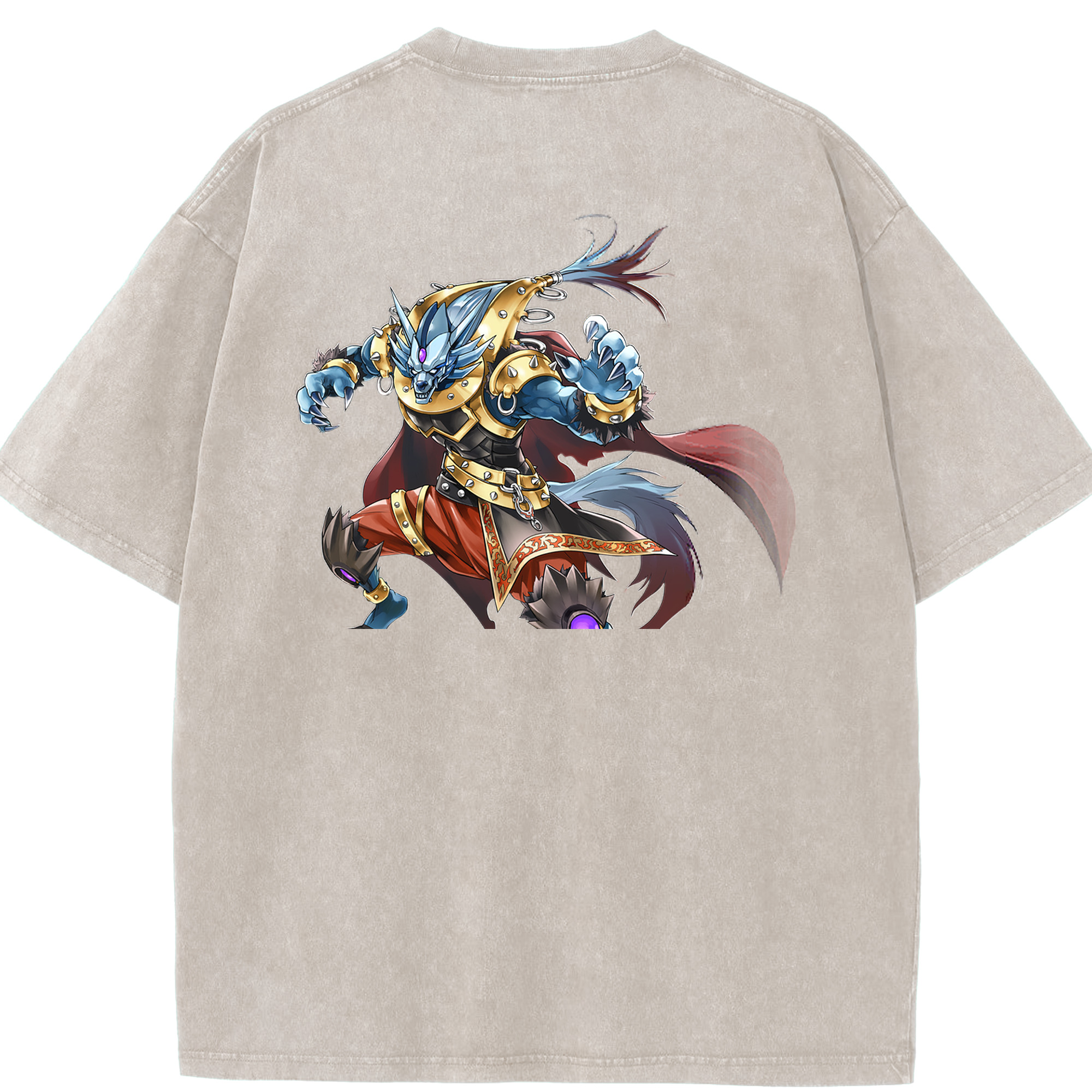 （画像用） 遊☆戯☆王 Yu-Gi-Oh! 綿100% ヴィンテージ風 半袖Tシャツ（背面プリント）