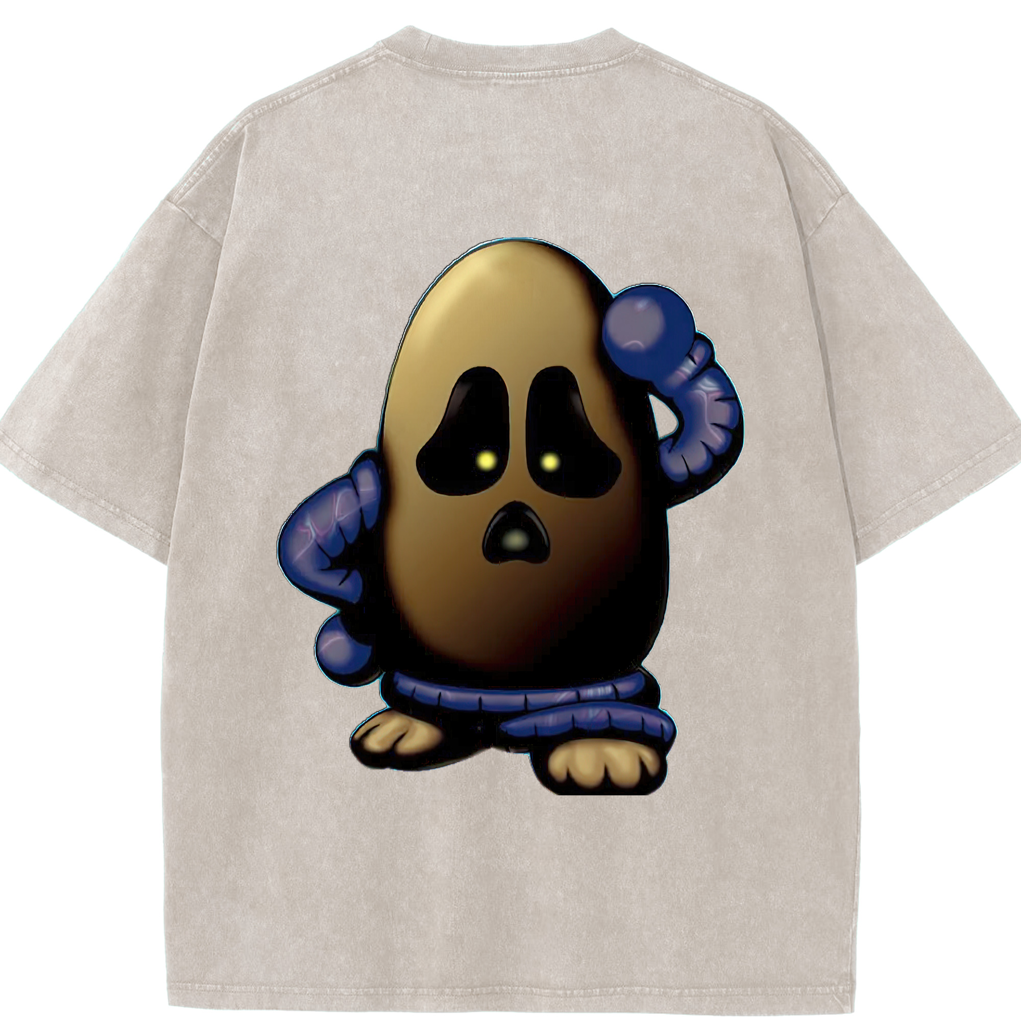（画像用） 遊☆戯☆王 Yu-Gi-Oh! 綿100% ヴィンテージ風 半袖Tシャツ（背面プリント）