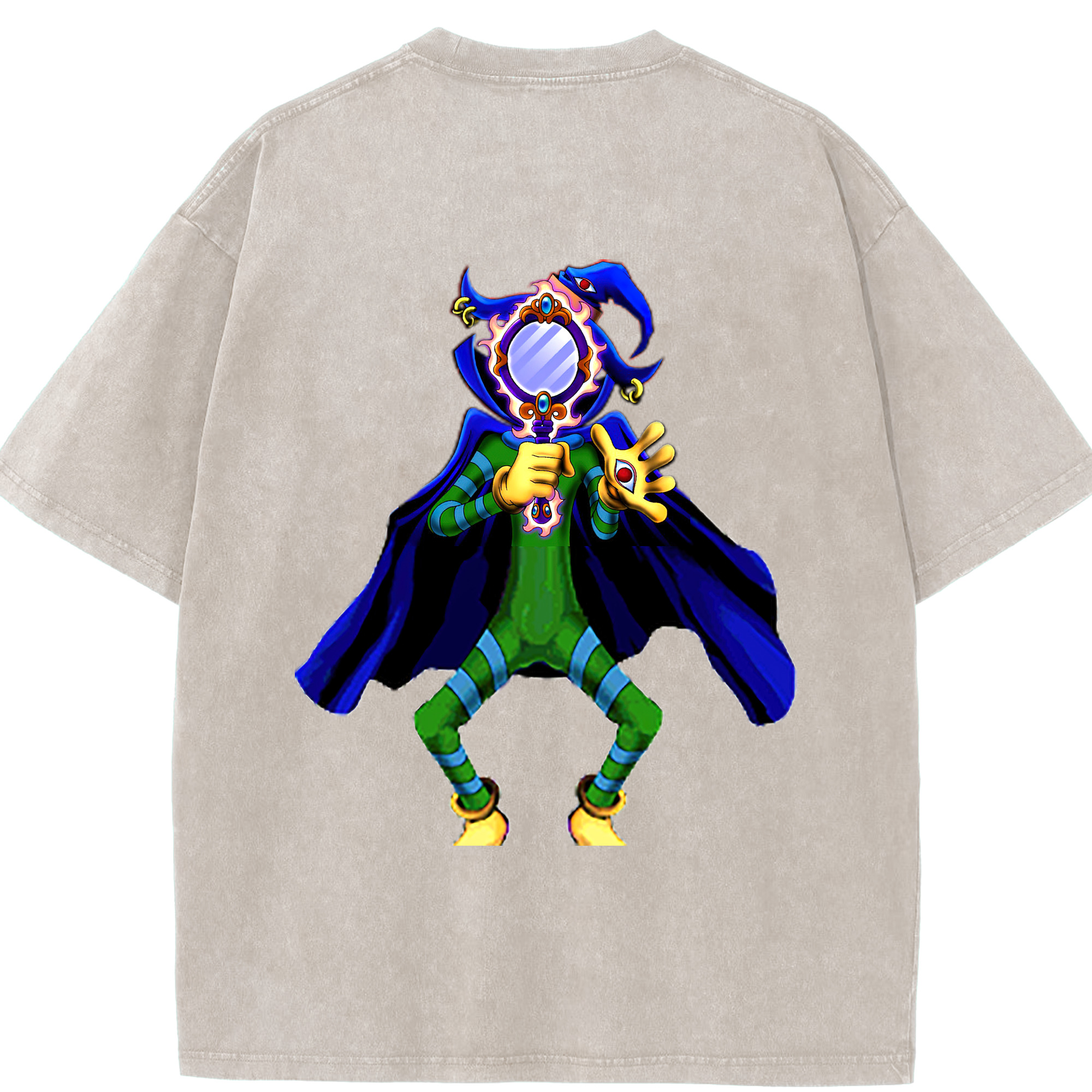 （画像用） 遊☆戯☆王 Yu-Gi-Oh! 綿100% ヴィンテージ風 半袖Tシャツ（背面プリント）