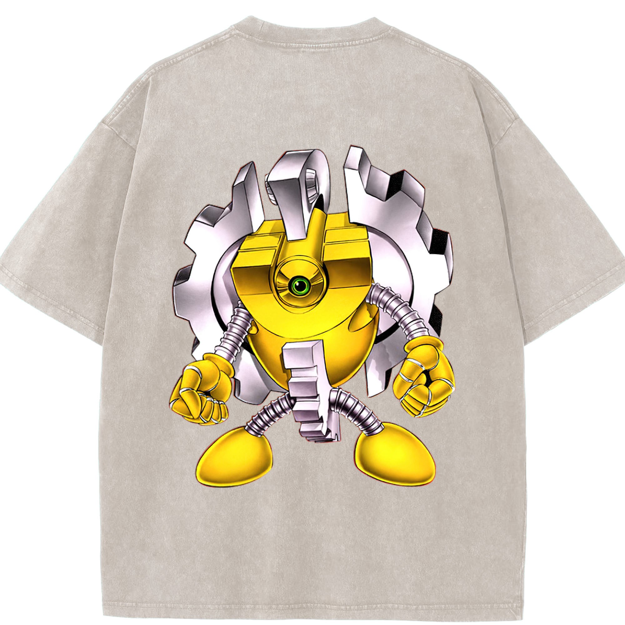 （画像用） 遊☆戯☆王 Yu-Gi-Oh! 綿100% ヴィンテージ風 半袖Tシャツ（背面プリント）