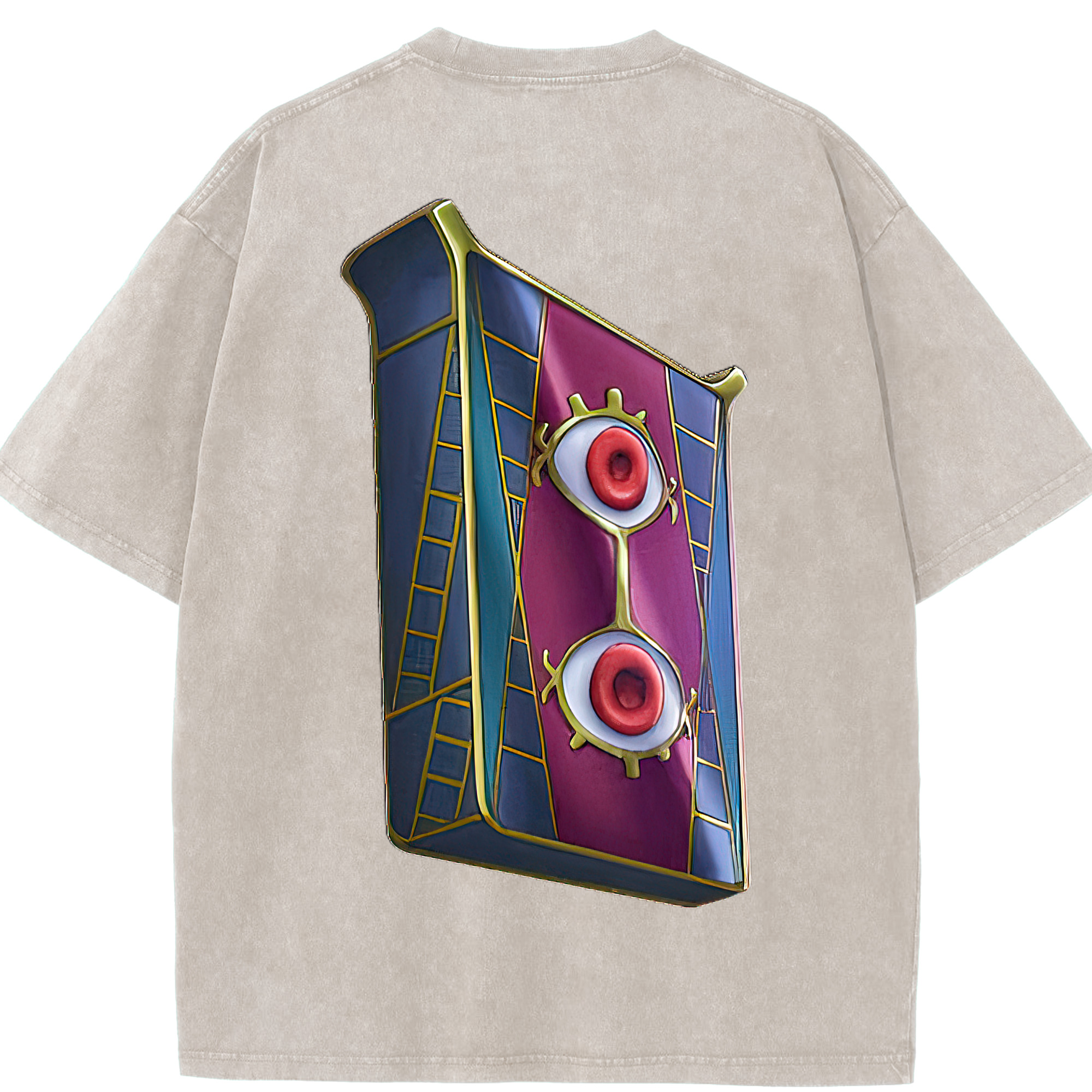 （画像用） 遊☆戯☆王 Yu-Gi-Oh! 綿100% ヴィンテージ風 半袖Tシャツ（背面プリント）