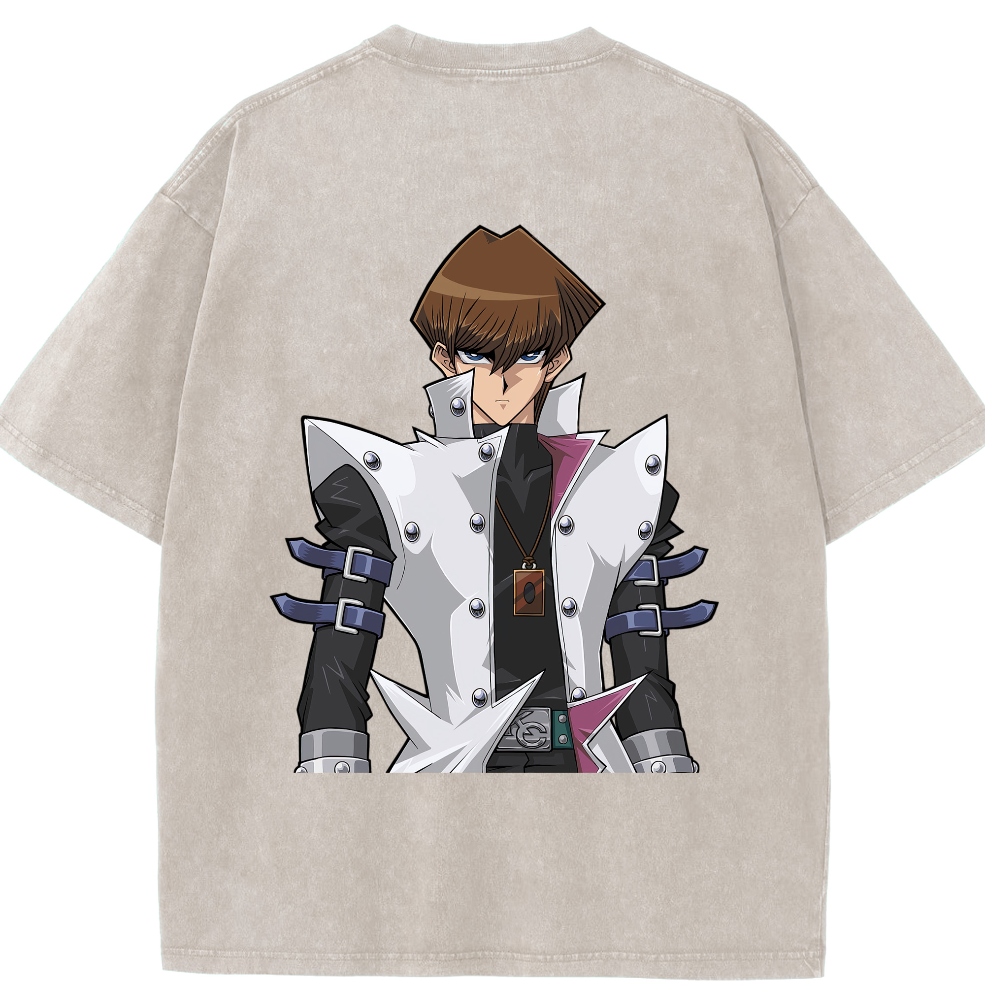 （画像用） 遊☆戯☆王 Yu-Gi-Oh! 綿100% ヴィンテージ風 半袖Tシャツ（背面プリント）