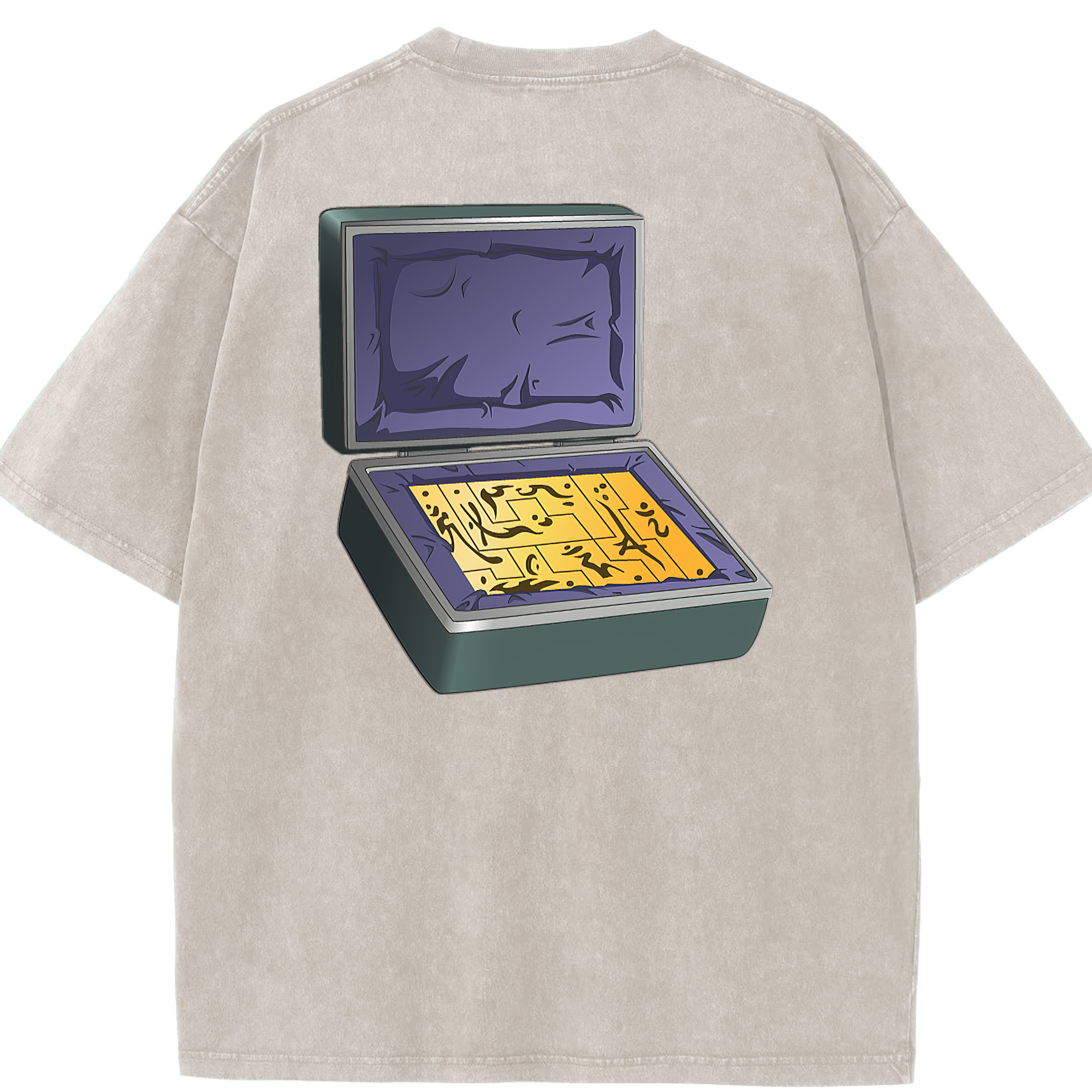 （画像用） 遊☆戯☆王 Yu-Gi-Oh! 綿100% ヴィンテージ風 半袖Tシャツ（背面プリント）