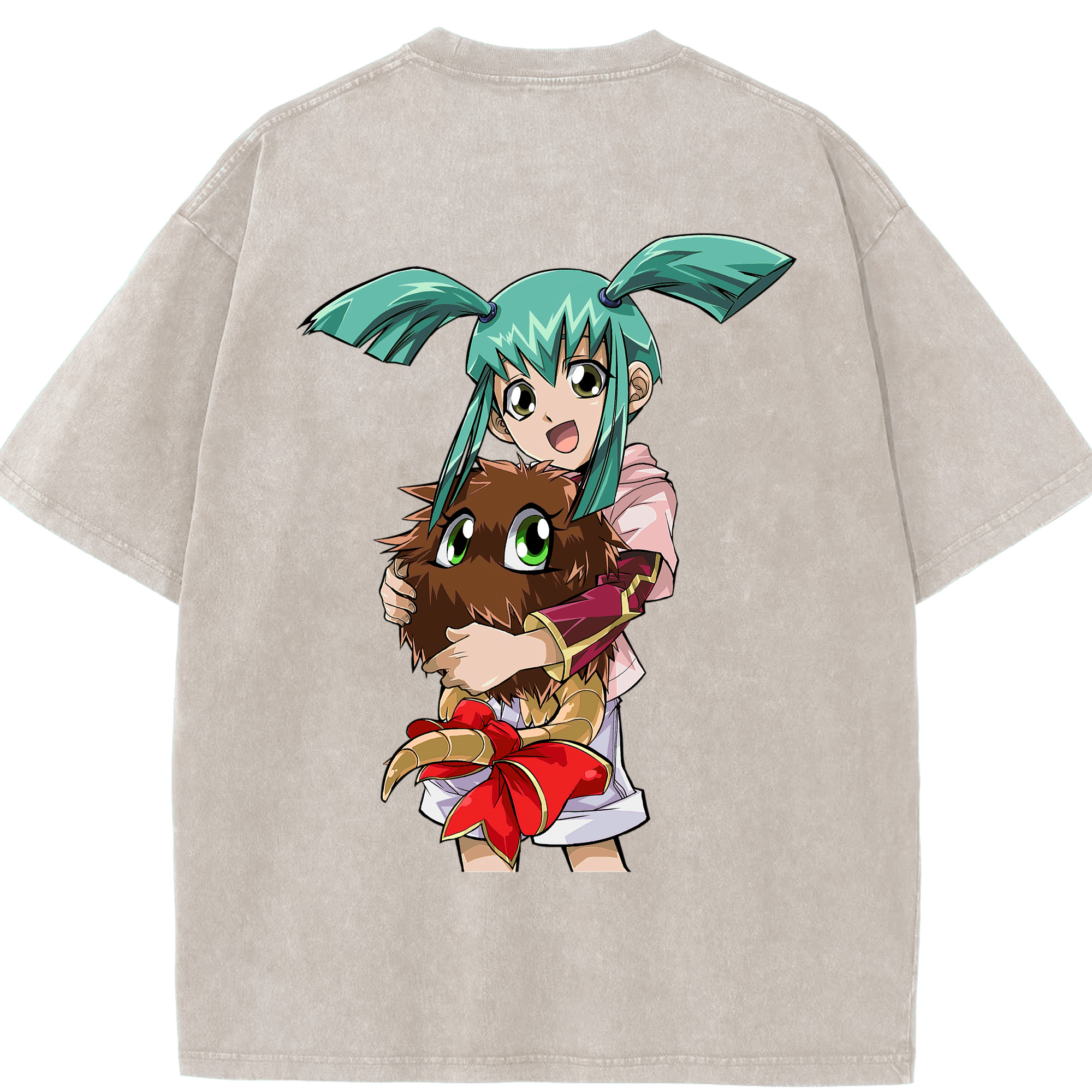 （画像用） 遊☆戯☆王 Yu-Gi-Oh! 綿100% ヴィンテージ風 半袖Tシャツ（背面プリント）