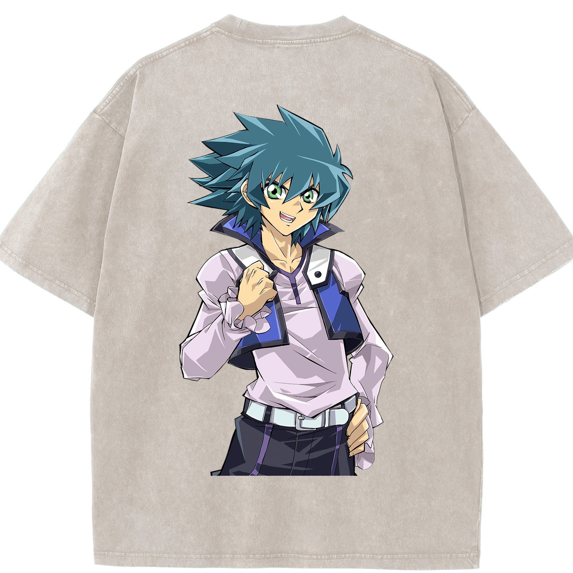 （画像用） 遊☆戯☆王 Yu-Gi-Oh! 綿100% ヴィンテージ風 半袖Tシャツ（背面プリント）