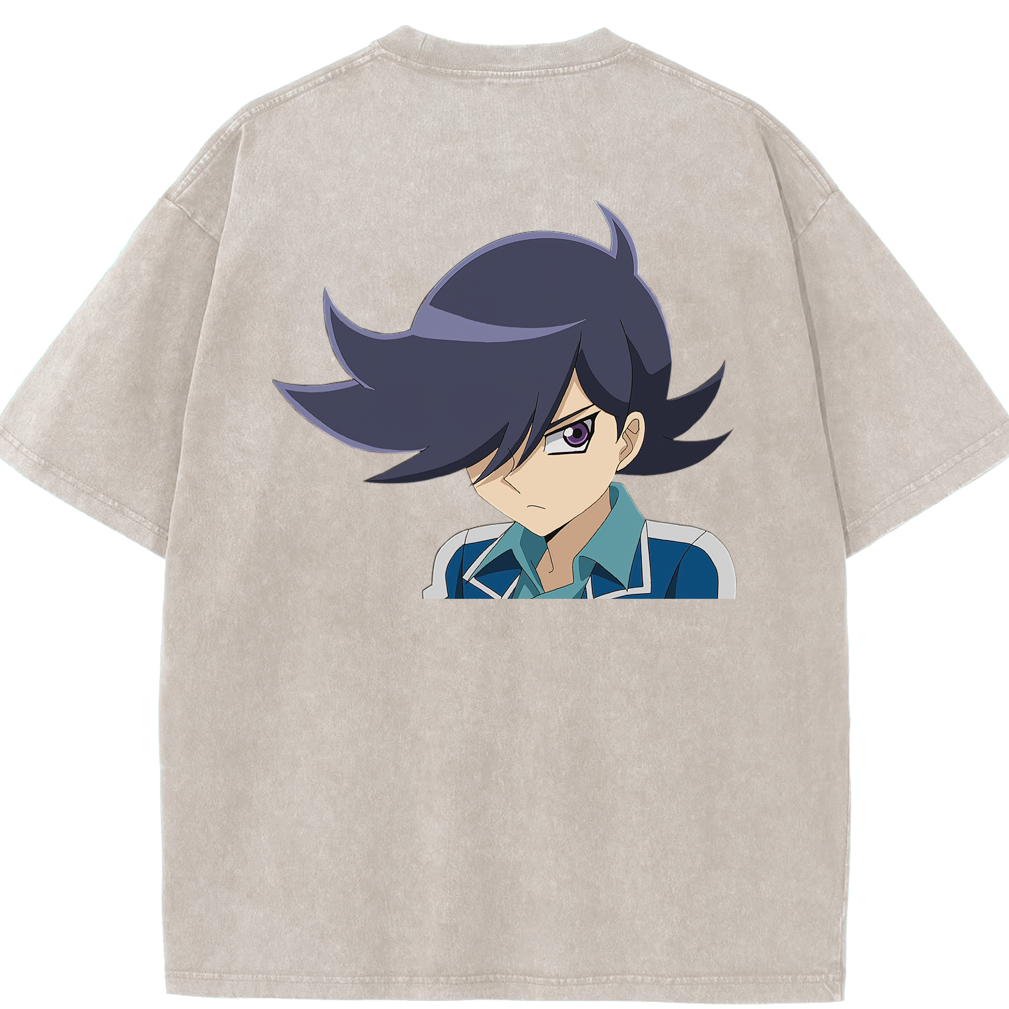 （画像用） 遊☆戯☆王 Yu-Gi-Oh! 綿100% ヴィンテージ風 半袖Tシャツ（背面プリント）