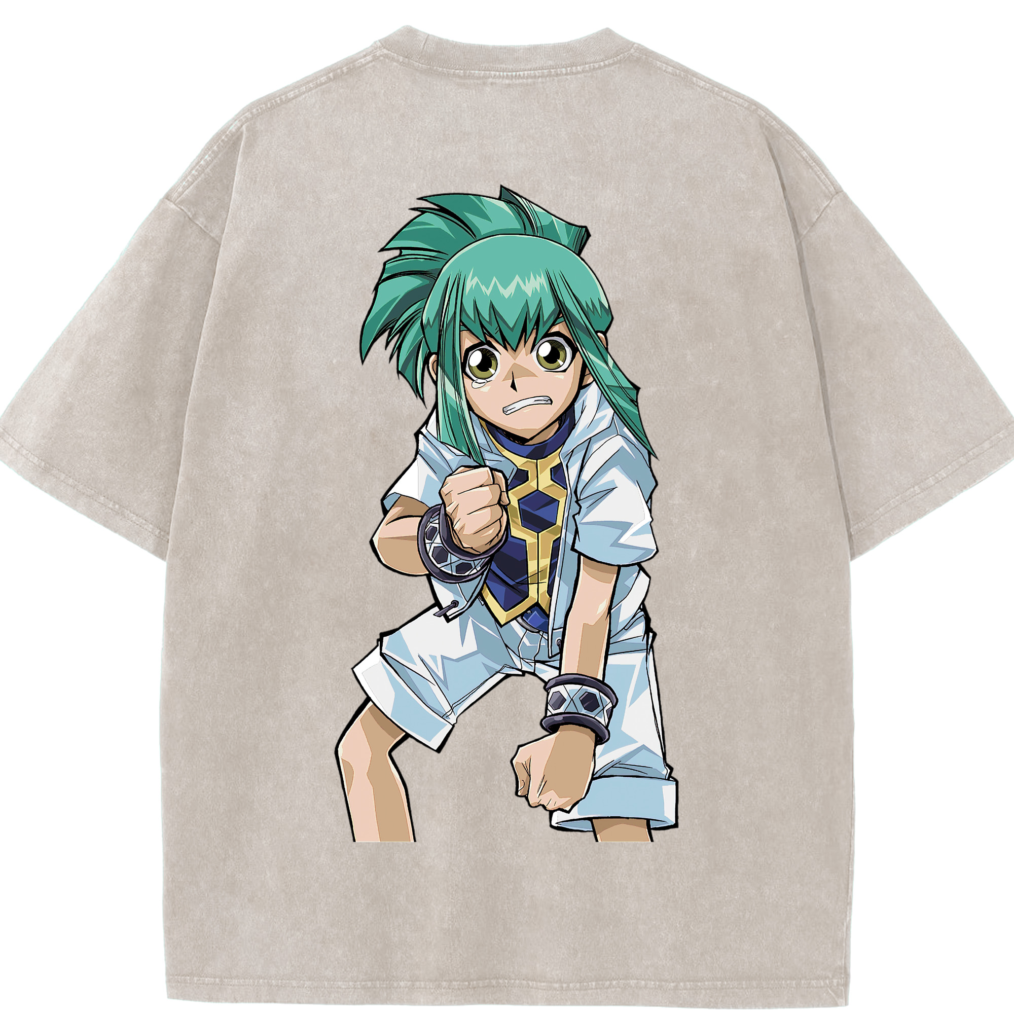 （画像用） 遊☆戯☆王 Yu-Gi-Oh! 綿100% ヴィンテージ風 半袖Tシャツ（背面プリント）