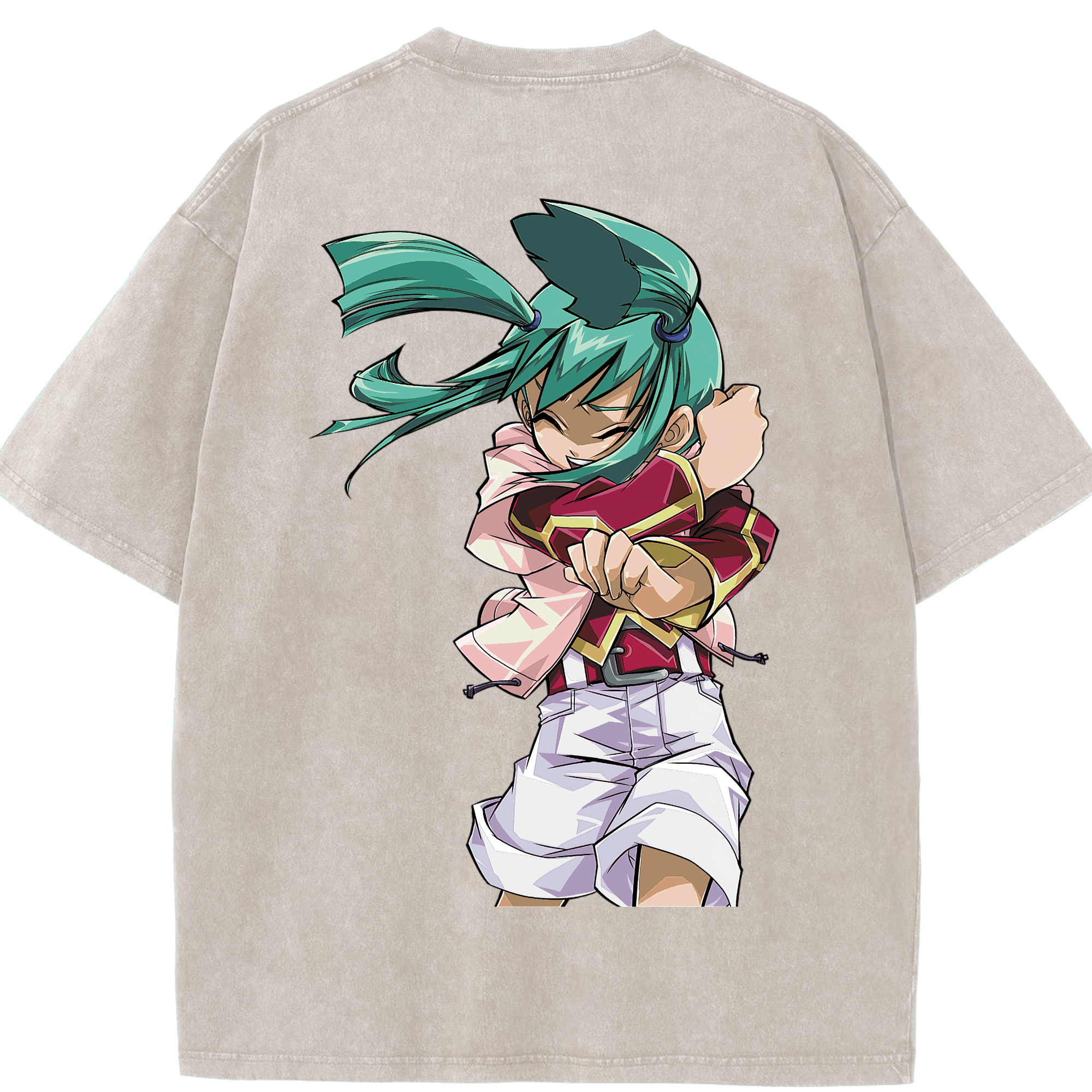（画像用） 遊☆戯☆王 Yu-Gi-Oh! 綿100% ヴィンテージ風 半袖Tシャツ（背面プリント）