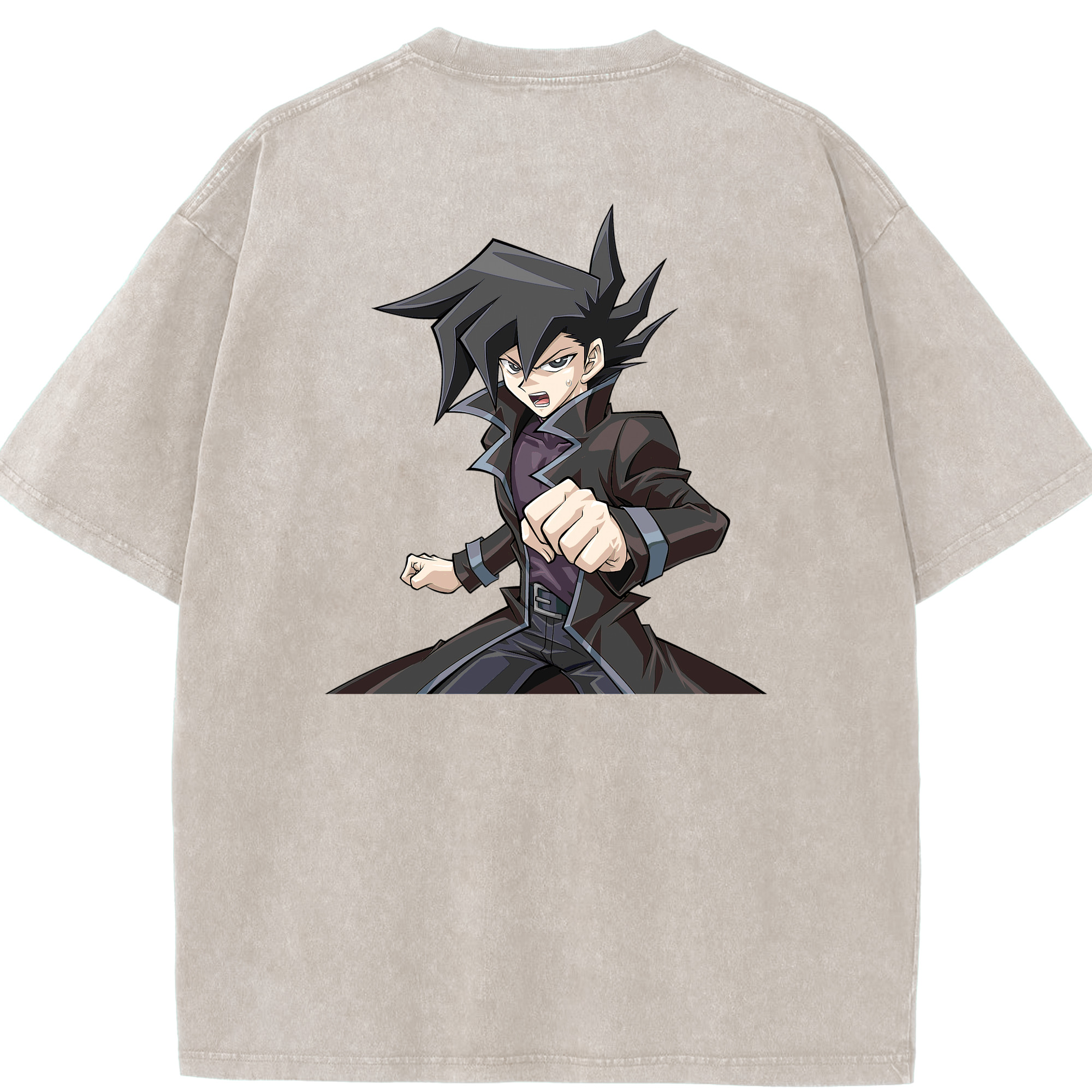 （画像用） 遊☆戯☆王 Yu-Gi-Oh! 綿100% ヴィンテージ風 半袖Tシャツ（背面プリント）